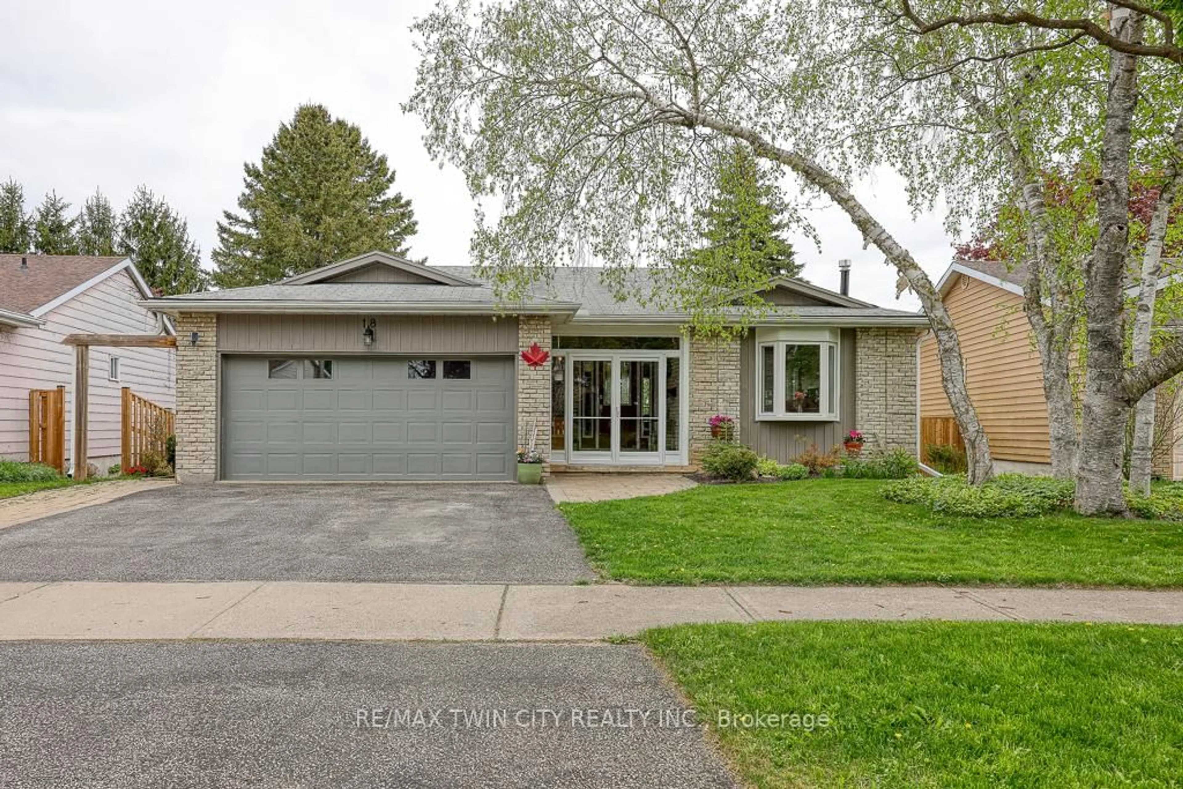 Home with brick exterior material, street for 18 Charnwood Crt, Kitchener Ontario N2N 1L3