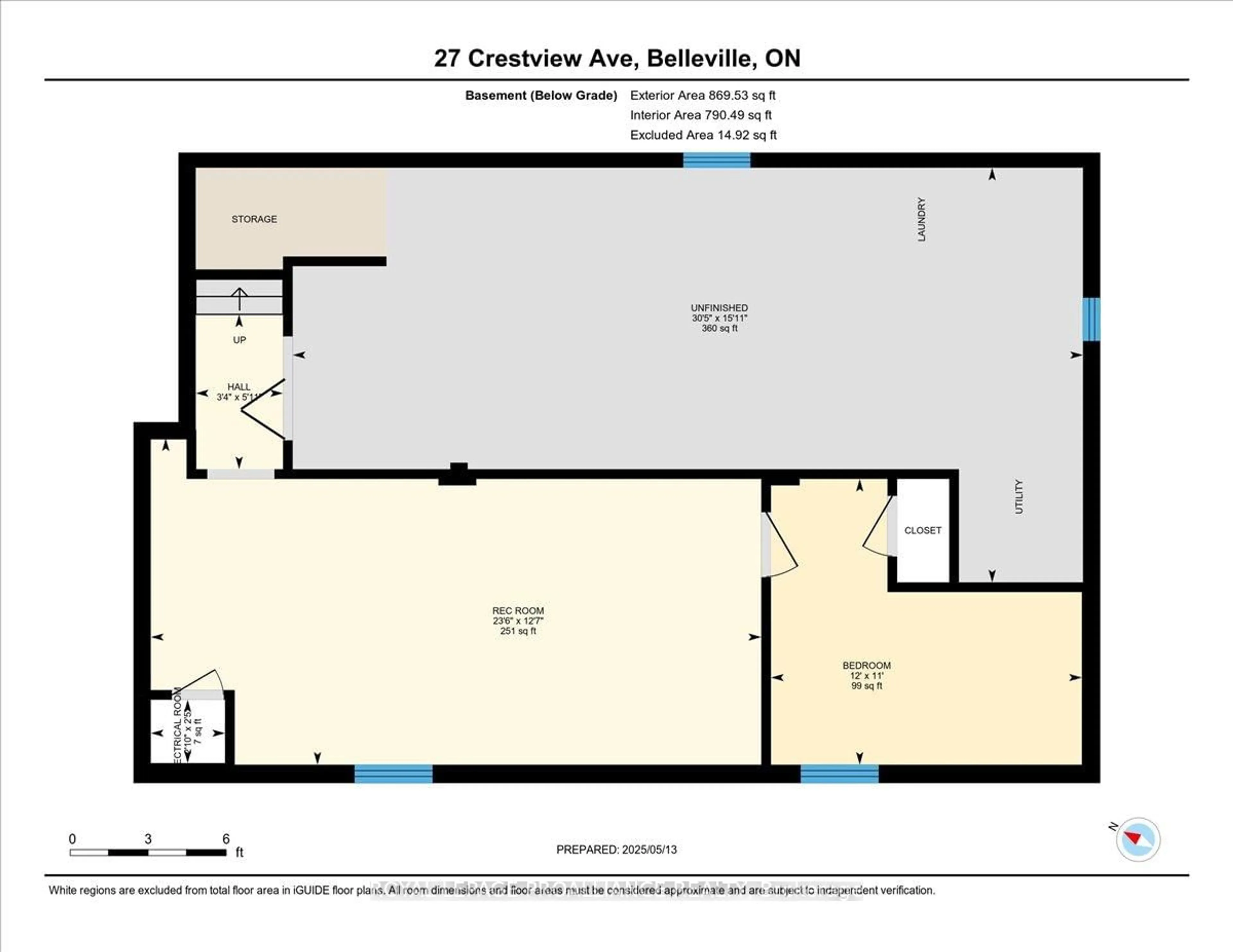 Floor plan for 27 Crestview Ave, Belleville Ontario K8N 1W4