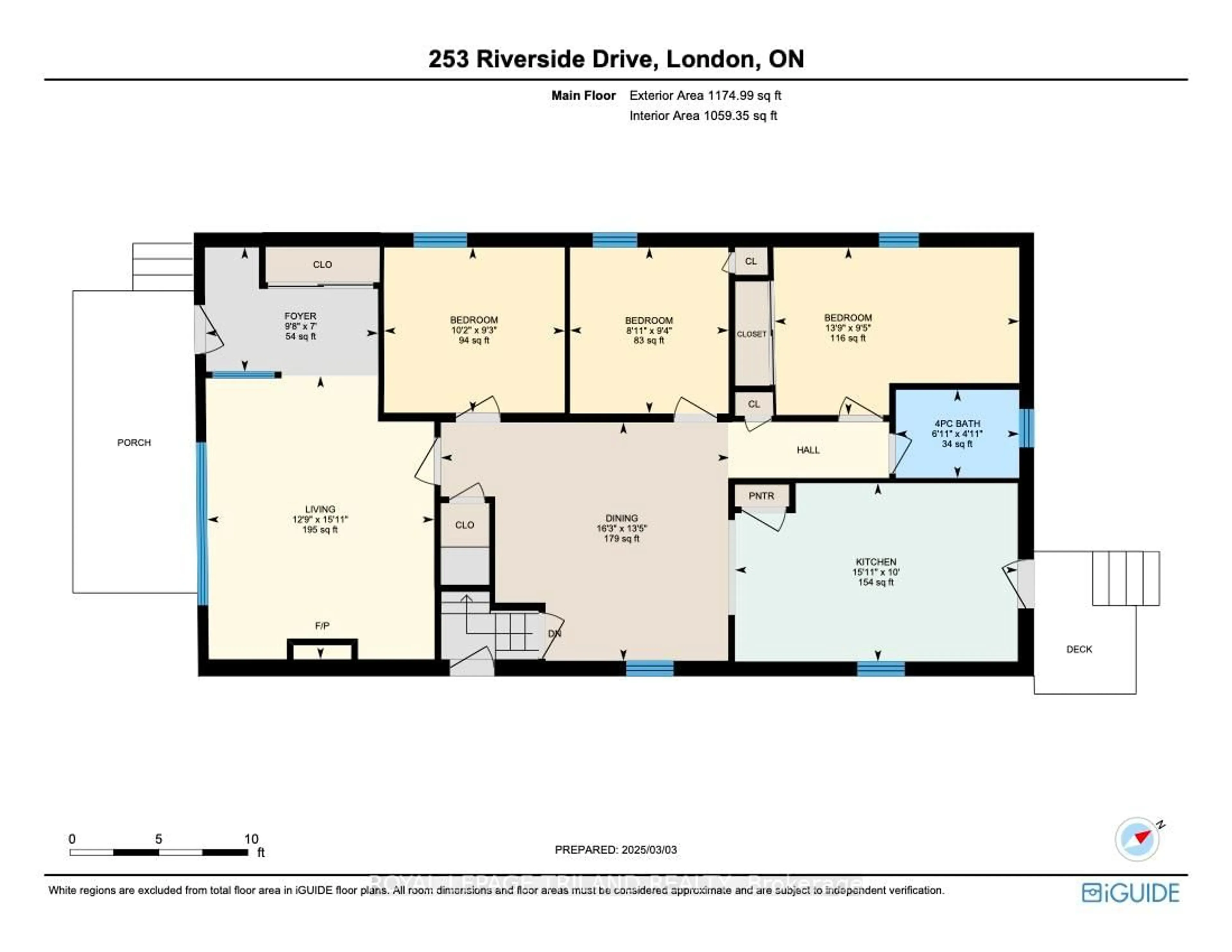 Floor plan for 253 Riverside Dr, London North Ontario N6H 1E8