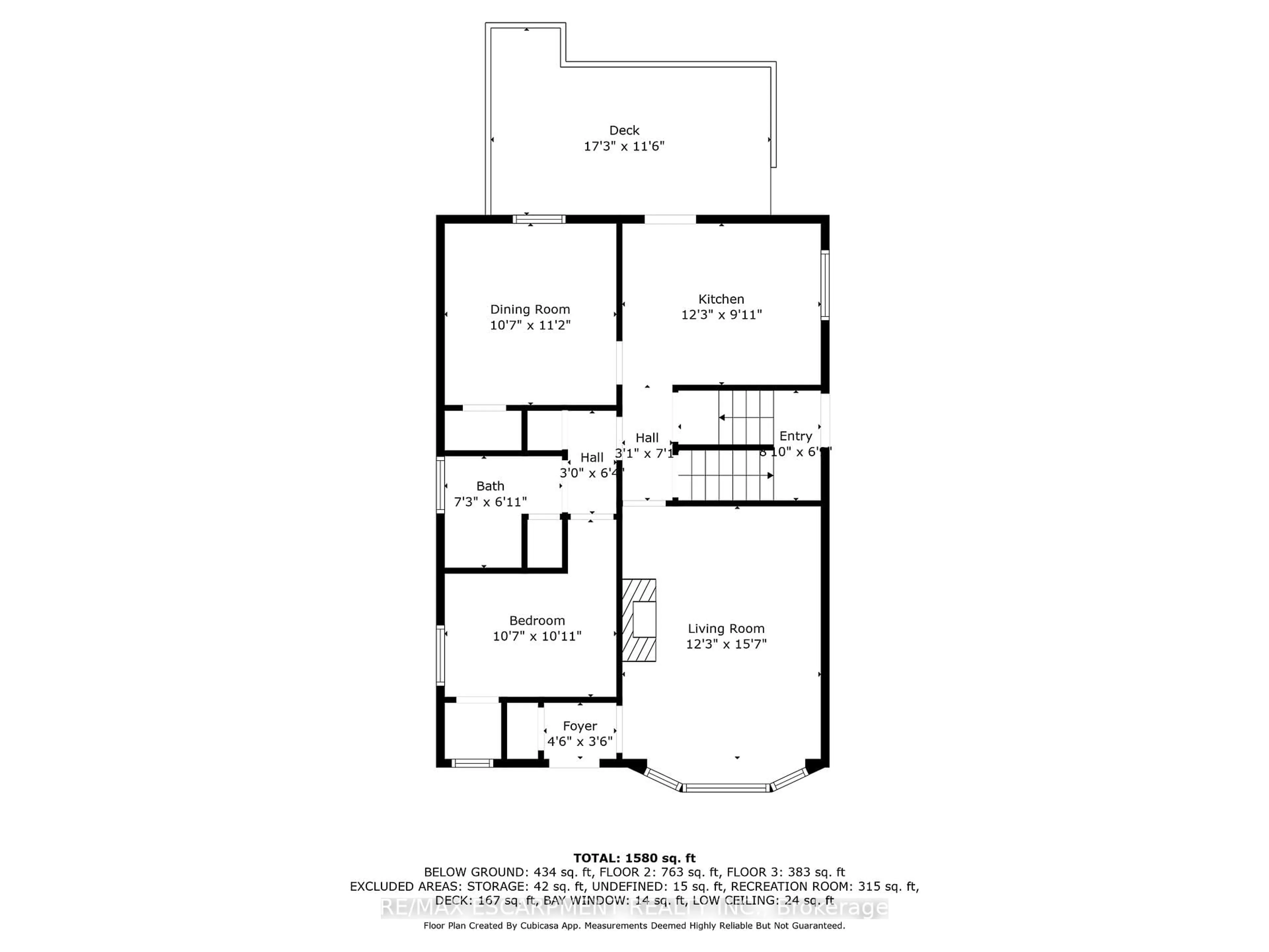Floor plan for 167 Rodgers Rd, Hamilton Ontario L8K 3C1