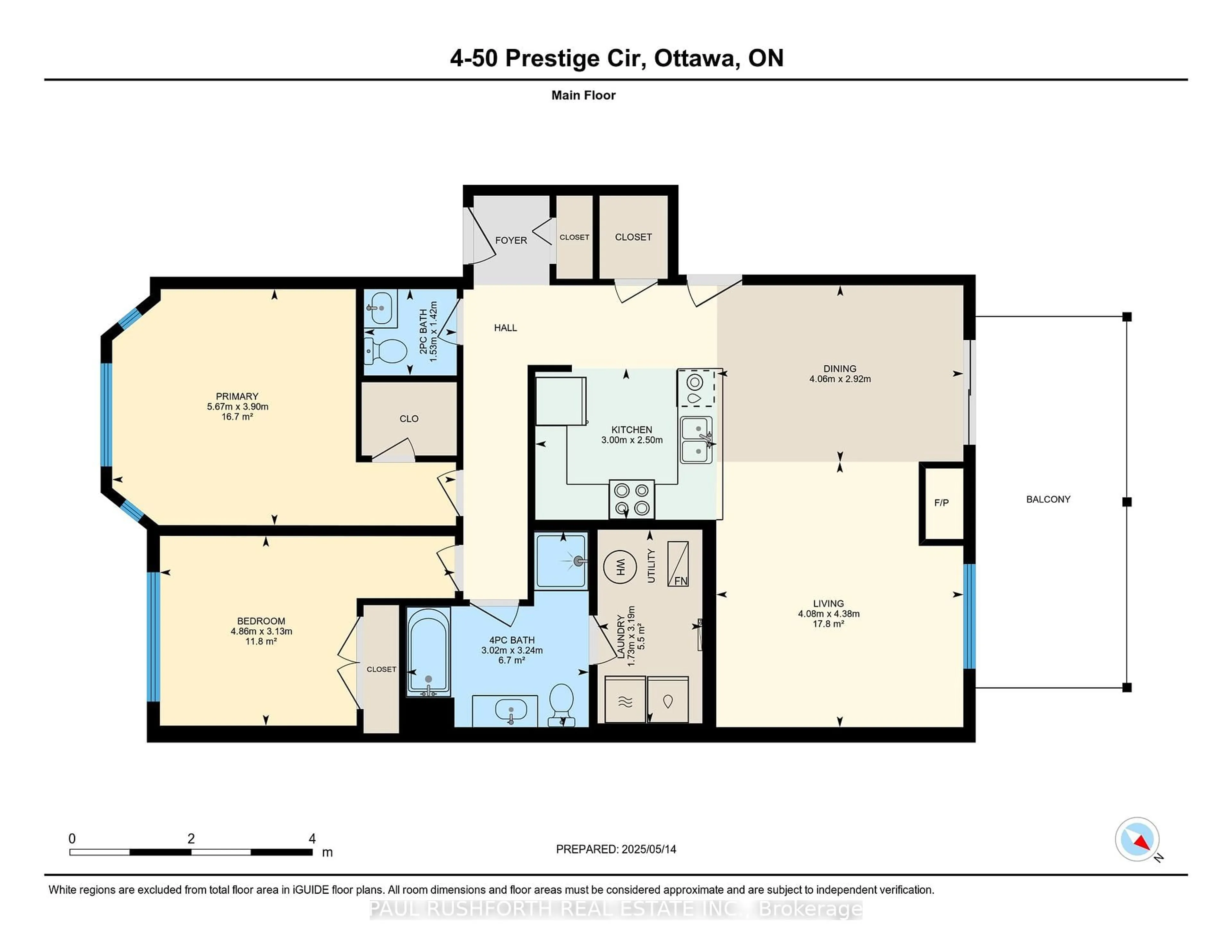 Floor plan for 50 Prestige Circ #4, Ottawa Ontario K4A 0W9