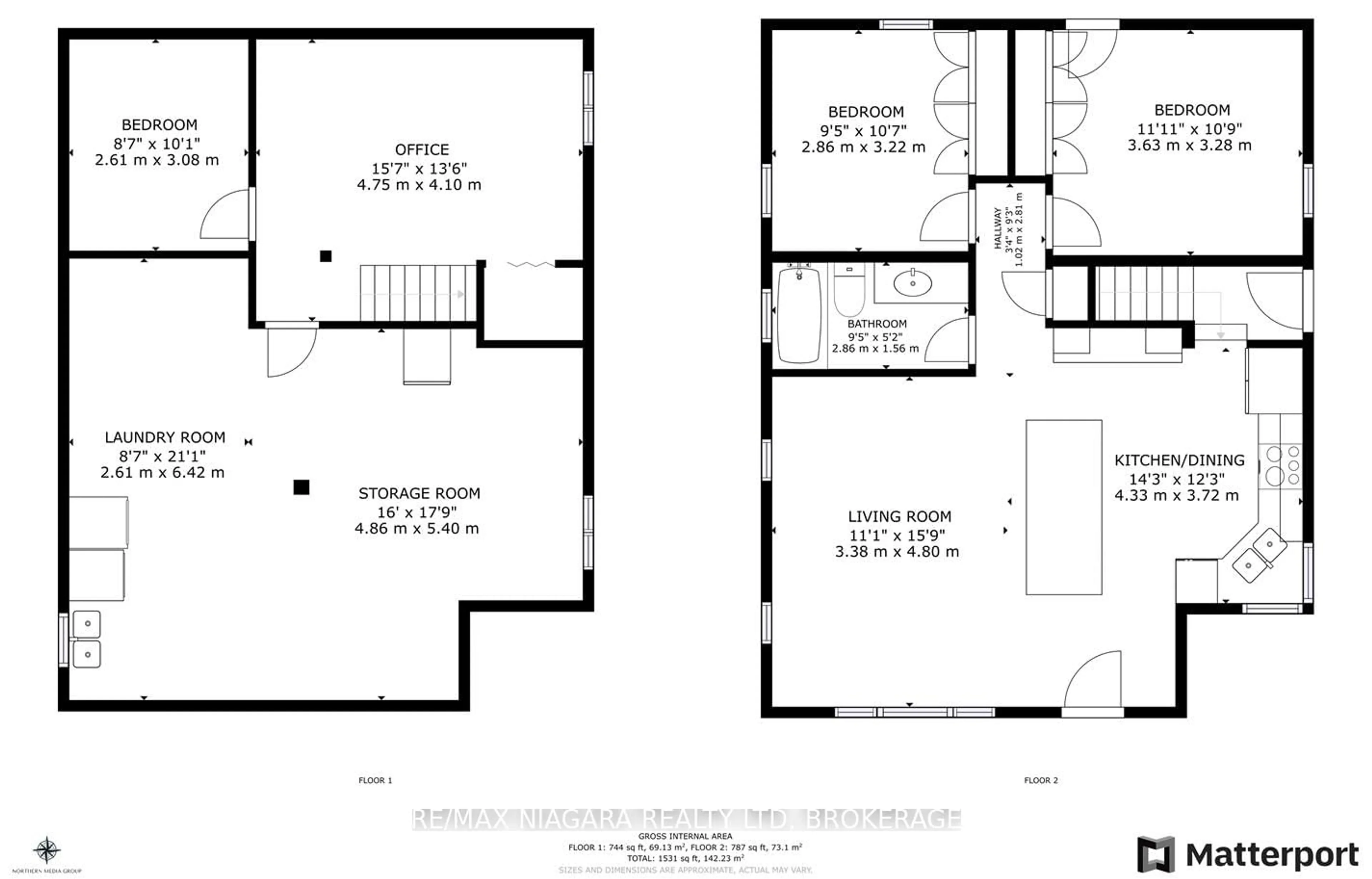 Floor plan for 85 Booth St, St. Catharines Ontario L2N 1X3