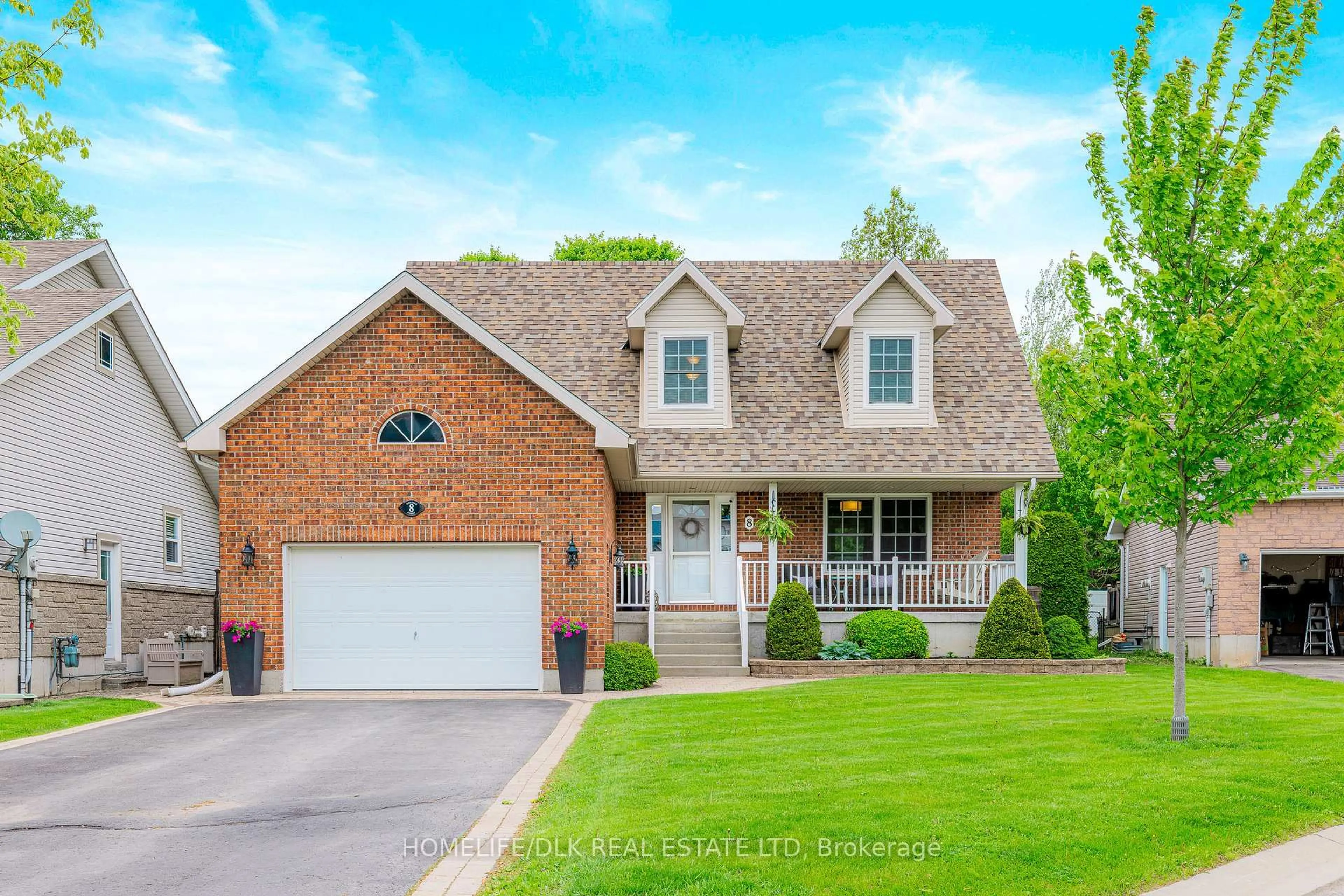 Home with brick exterior material, street for 8 Higgins Crt, Brockville Ontario K6V 7H8