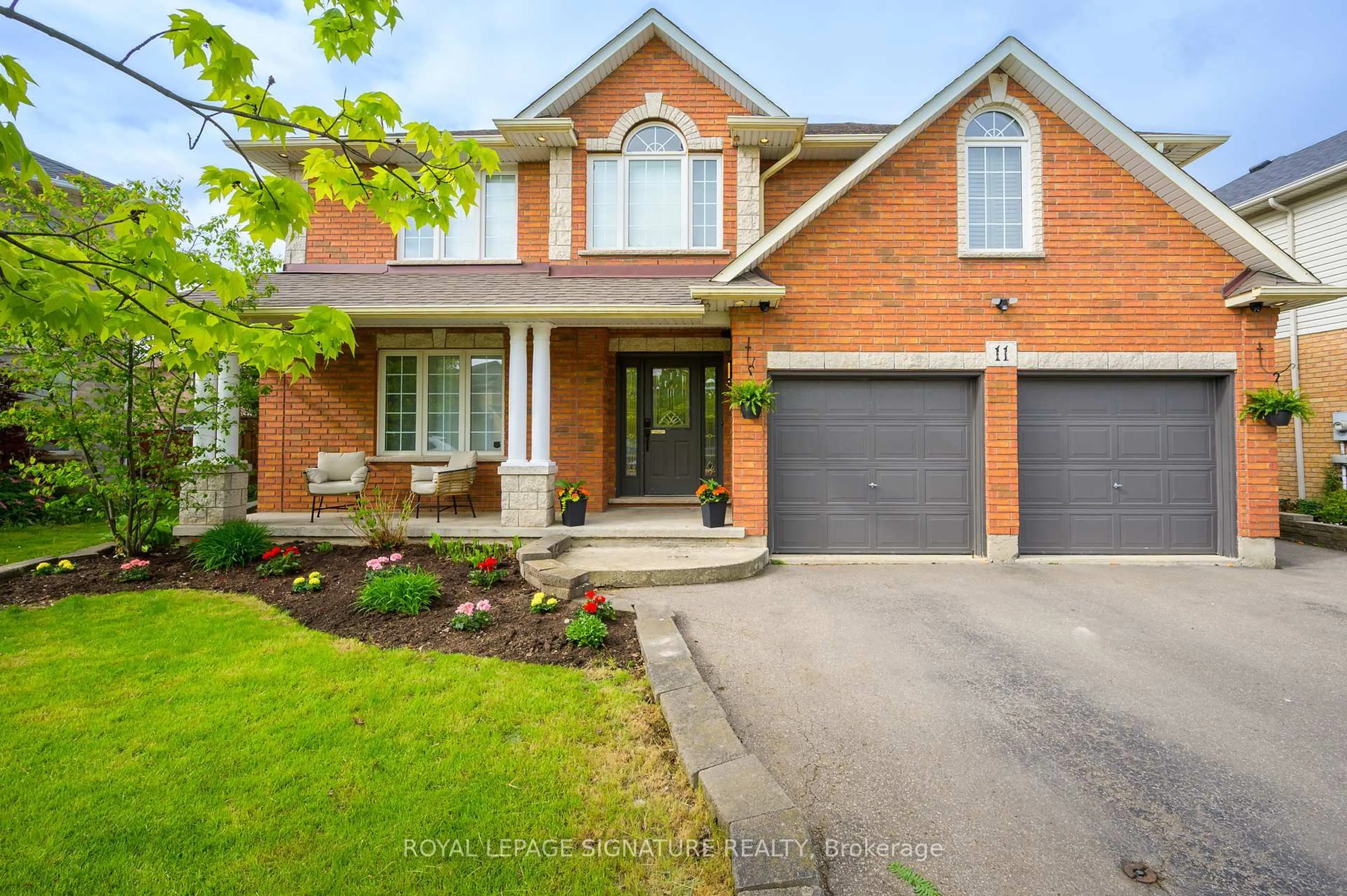 Home with brick exterior material, street for 11 Eric Burke Crt, Hamilton Ontario L9A 5J9