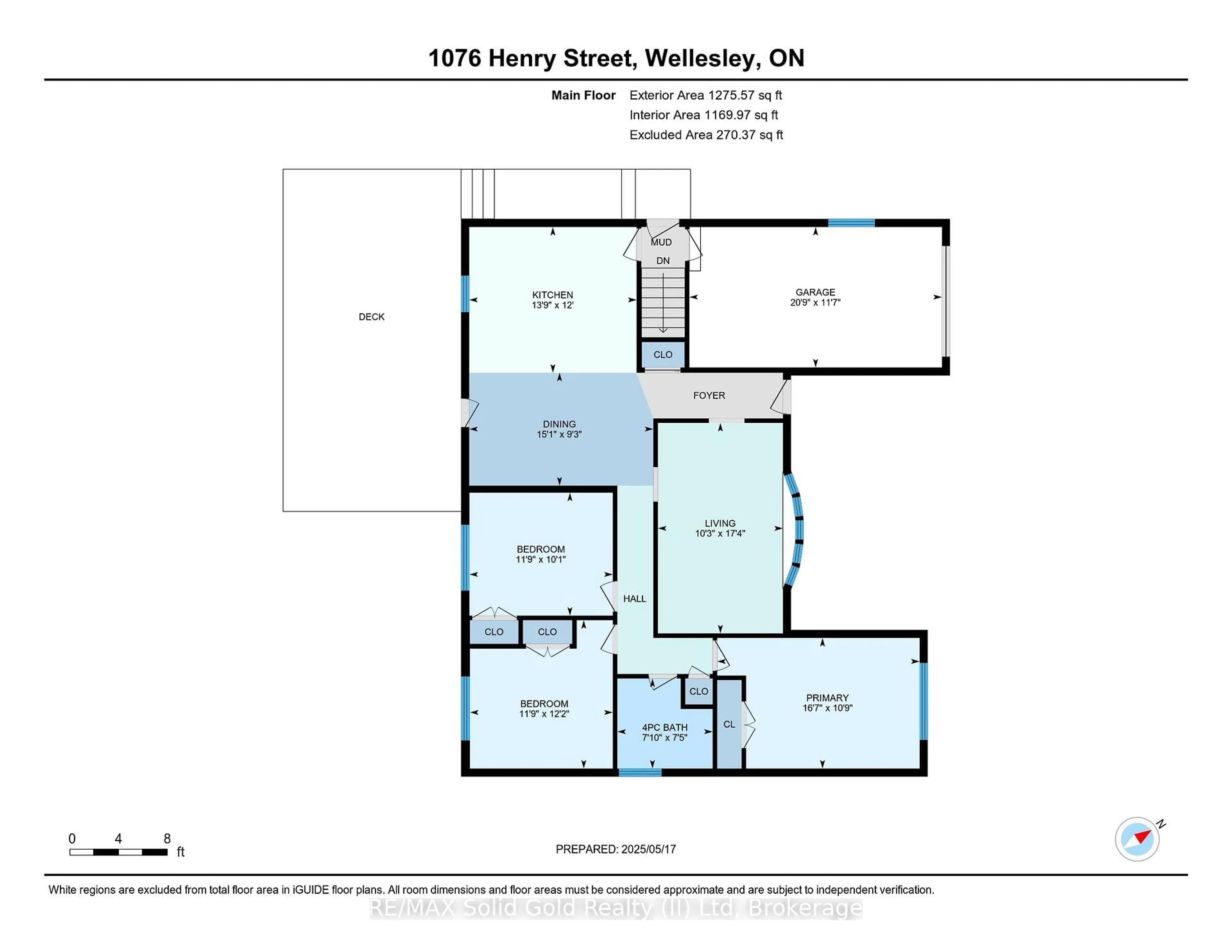 Floor plan for 1076 Henry St, Wellesley Ontario N0B 2T0