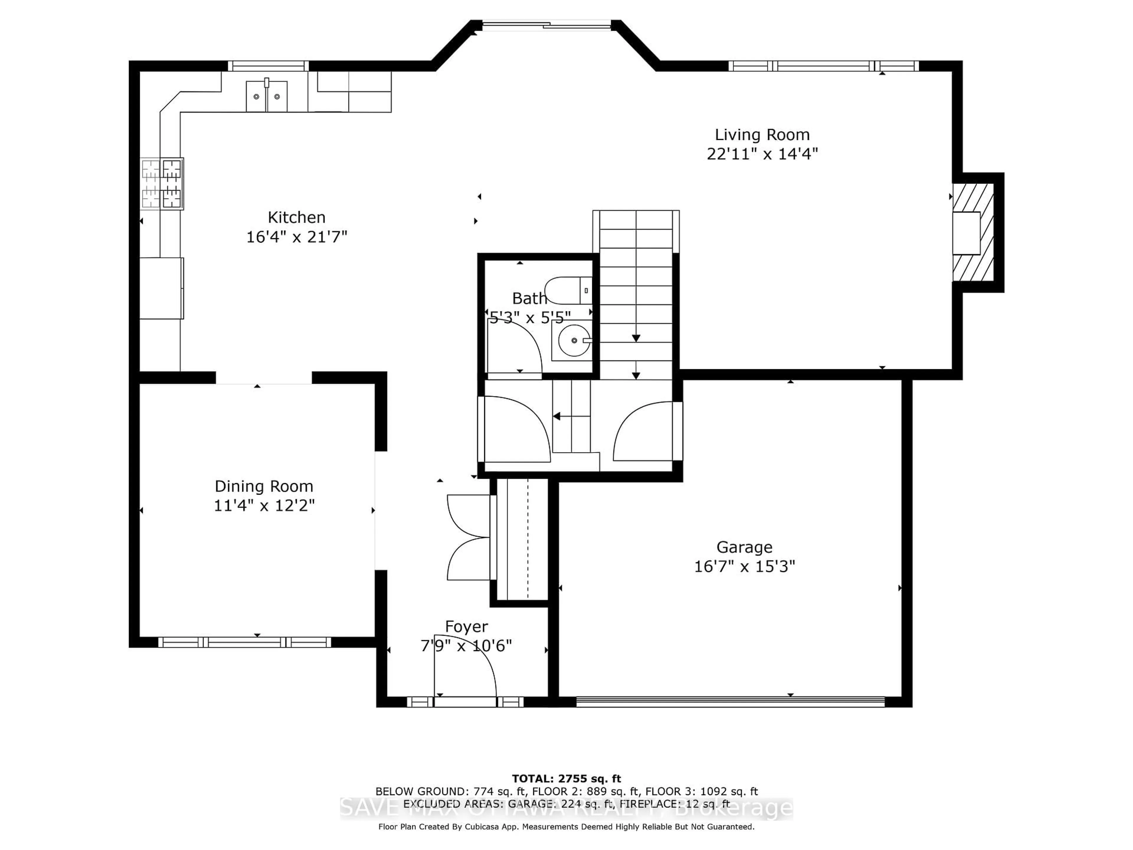 Floor plan for 12 Richer St, North Stormont Ontario K0A 1R0