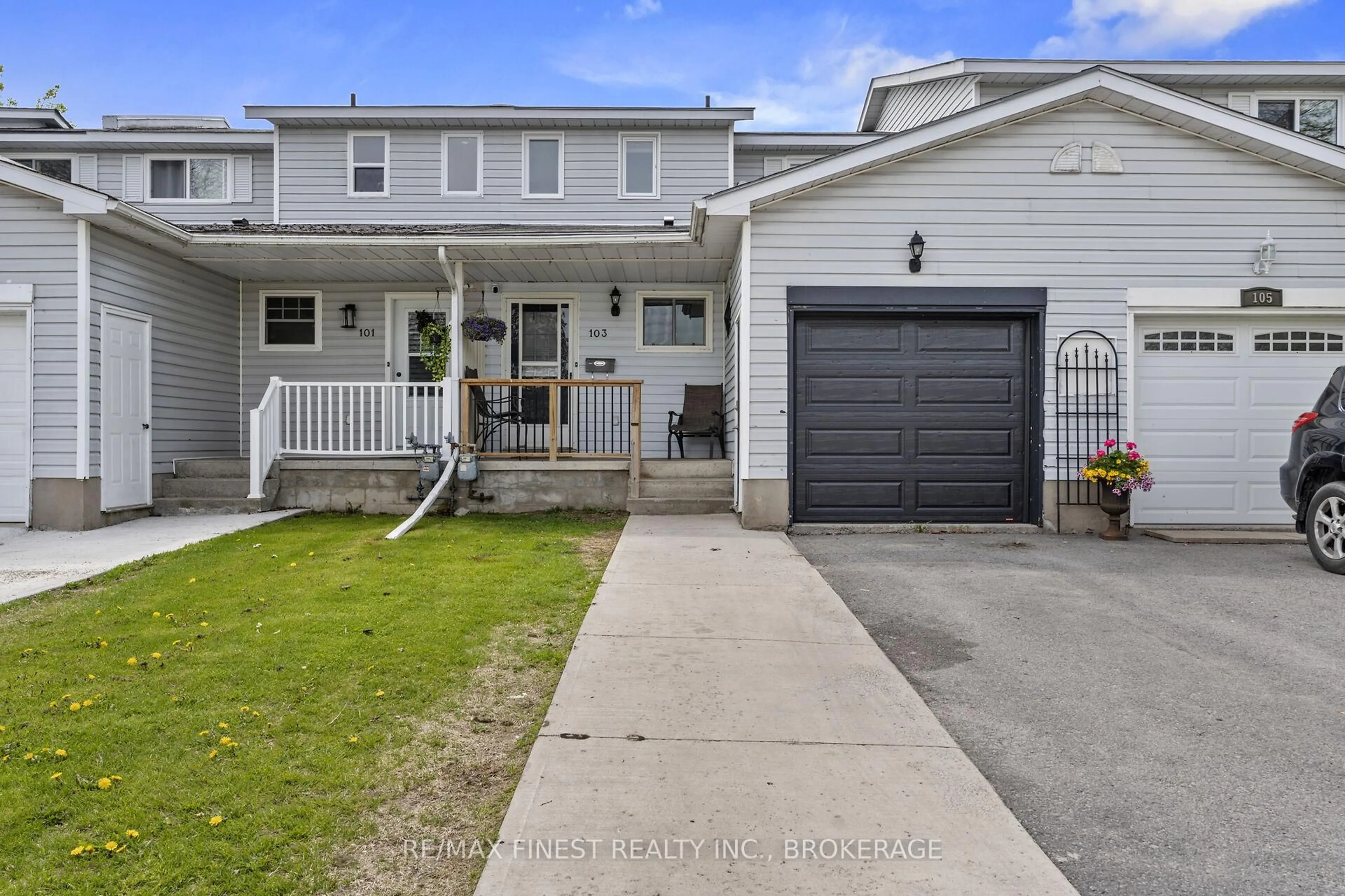 Home with vinyl exterior material, street for 103 Davey Cres, Loyalist Ontario K7N 1X7