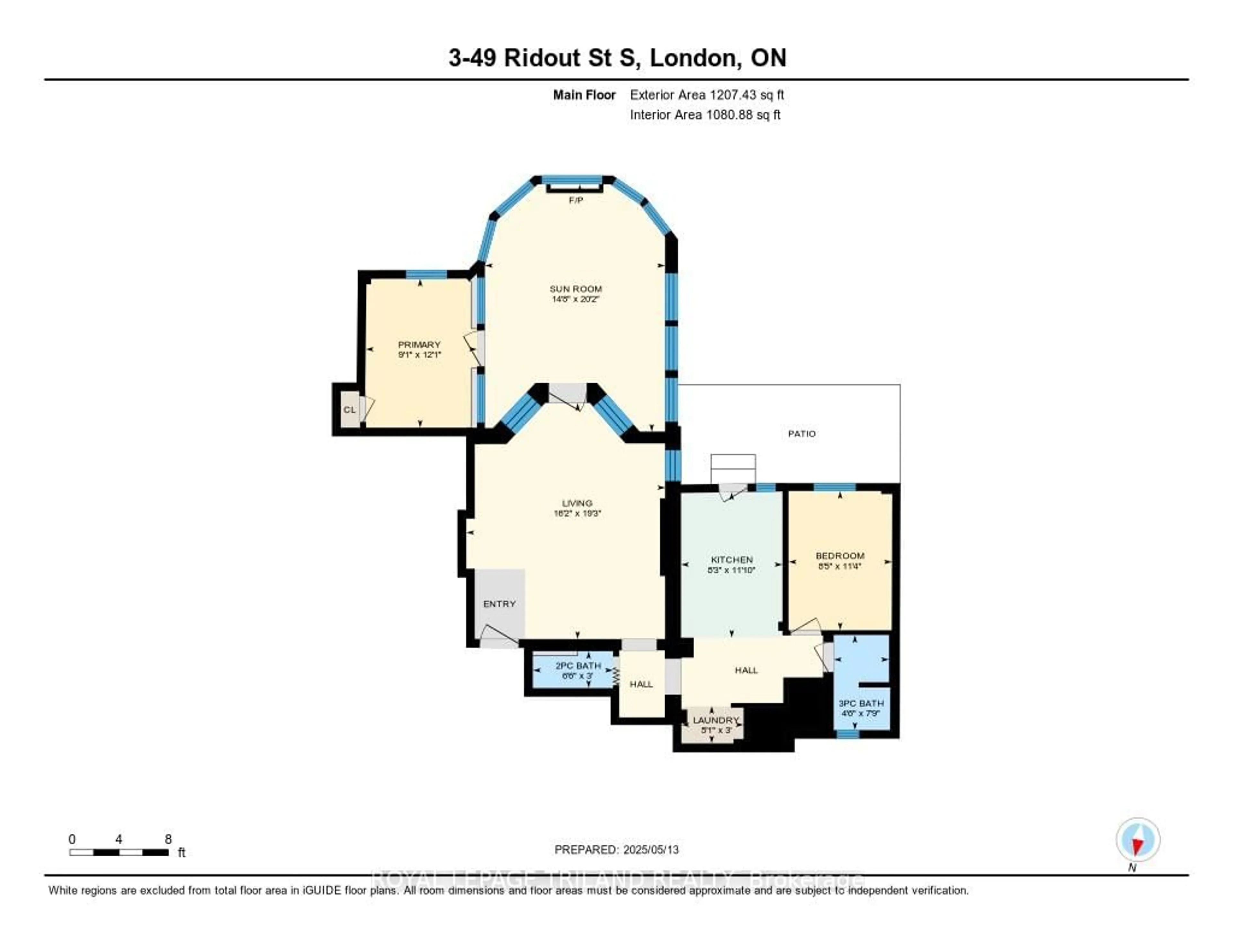 Floor plan for 49 Ridout St #3, London South Ontario N6C 3W8