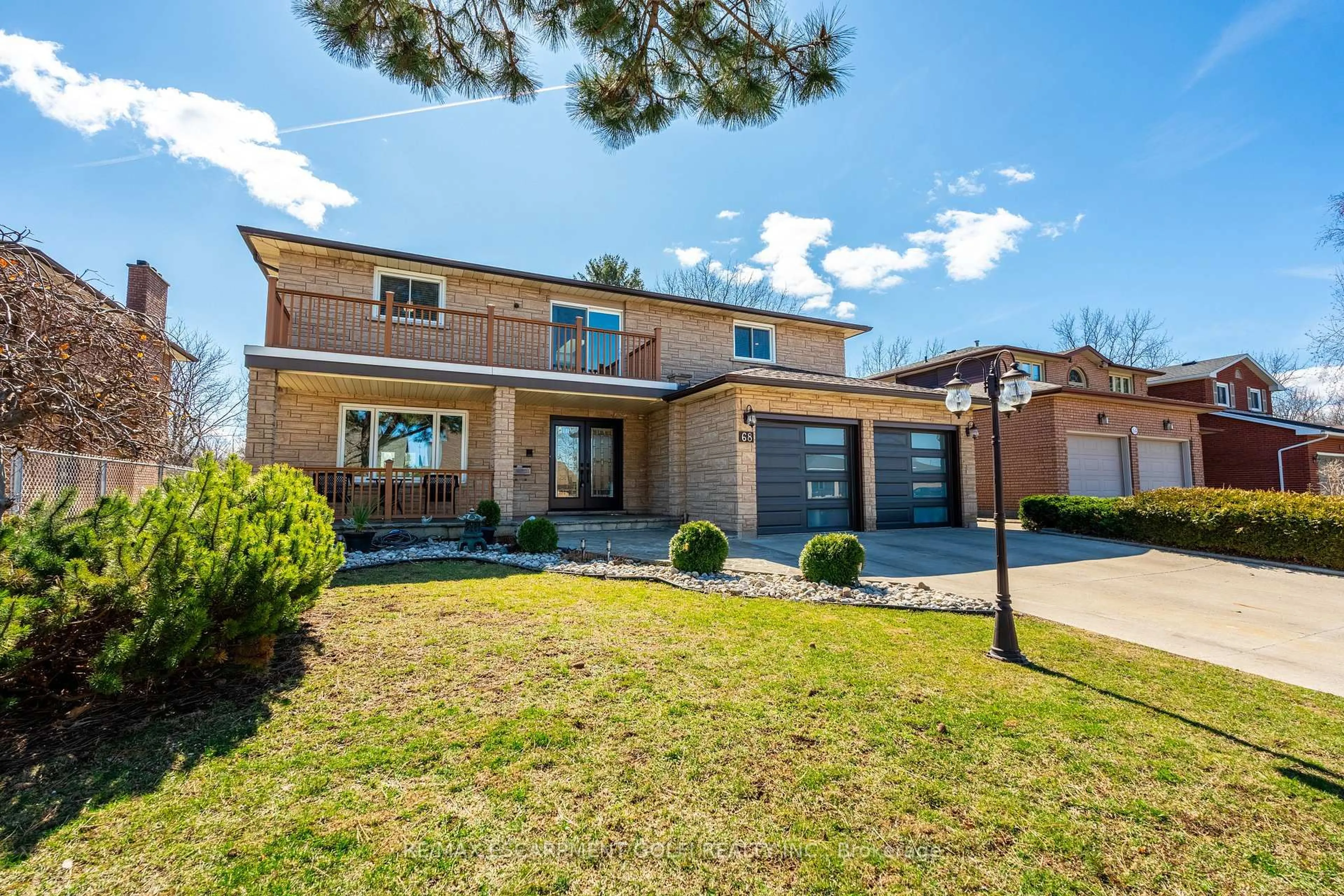Home with brick exterior material, street for 68 Montmorency Dr, Hamilton Ontario L8K 6P4