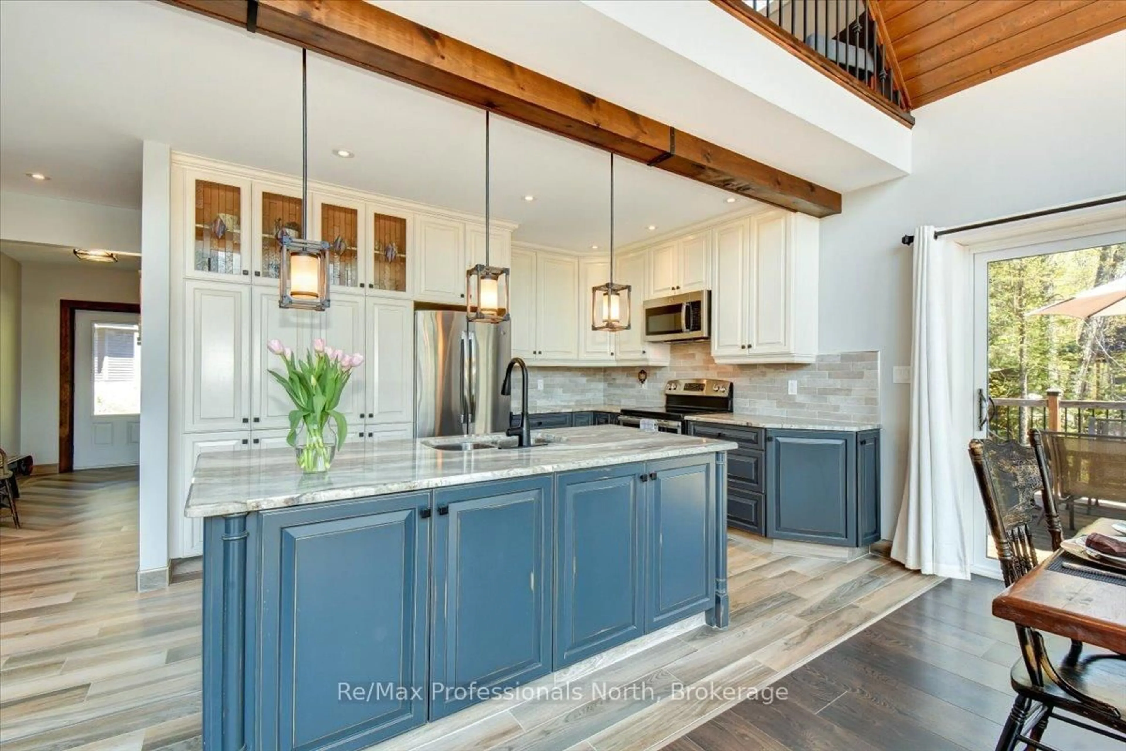 Open concept kitchen, ceramic/tile floor for 88 Russell Dr, Trent Lakes Ontario K0M 2A0