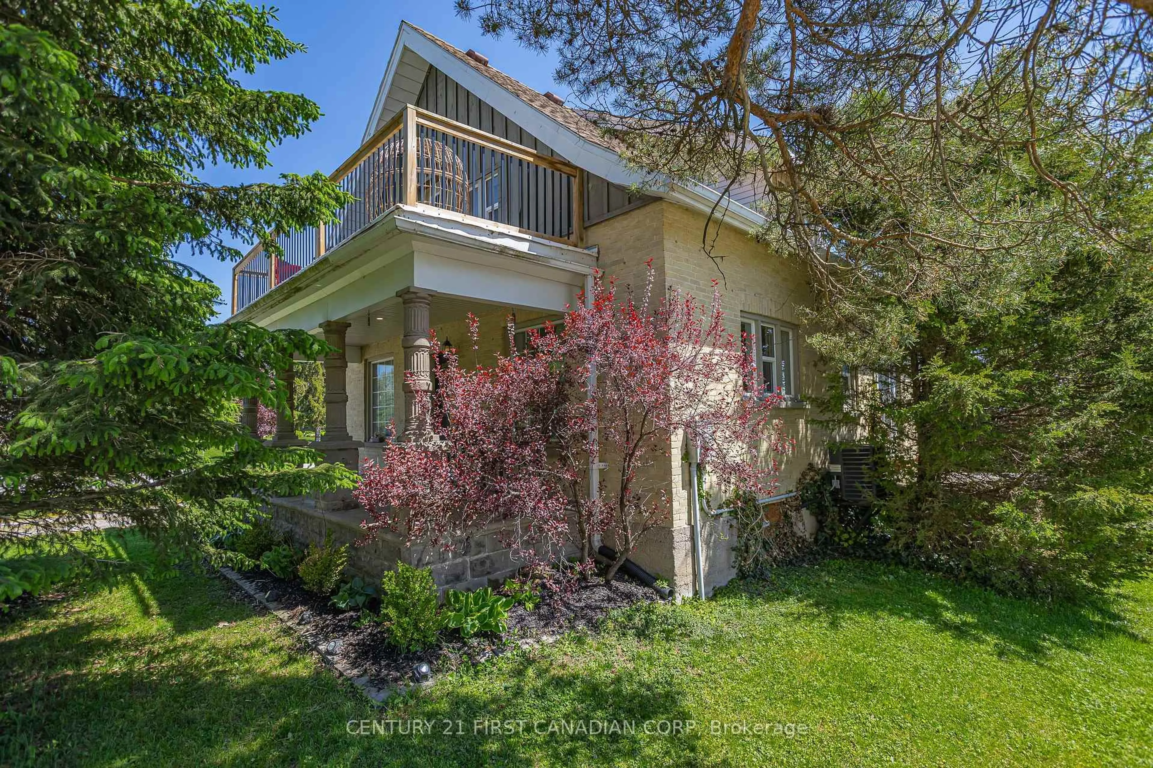 A pic from outside/outdoor area/front of a property/back of a property/a pic from drone, street for 3199 Mount Carmel Dr, North Middlesex Ontario N0M 1N0