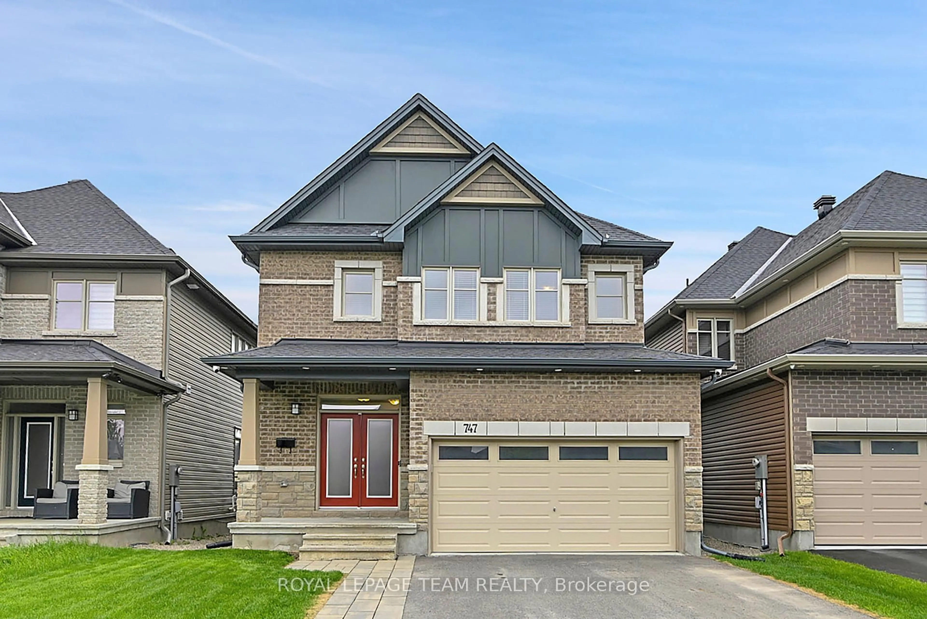 Home with brick exterior material, street for 747 Fiddlehead St, Ottawa Ontario K1T 0N1