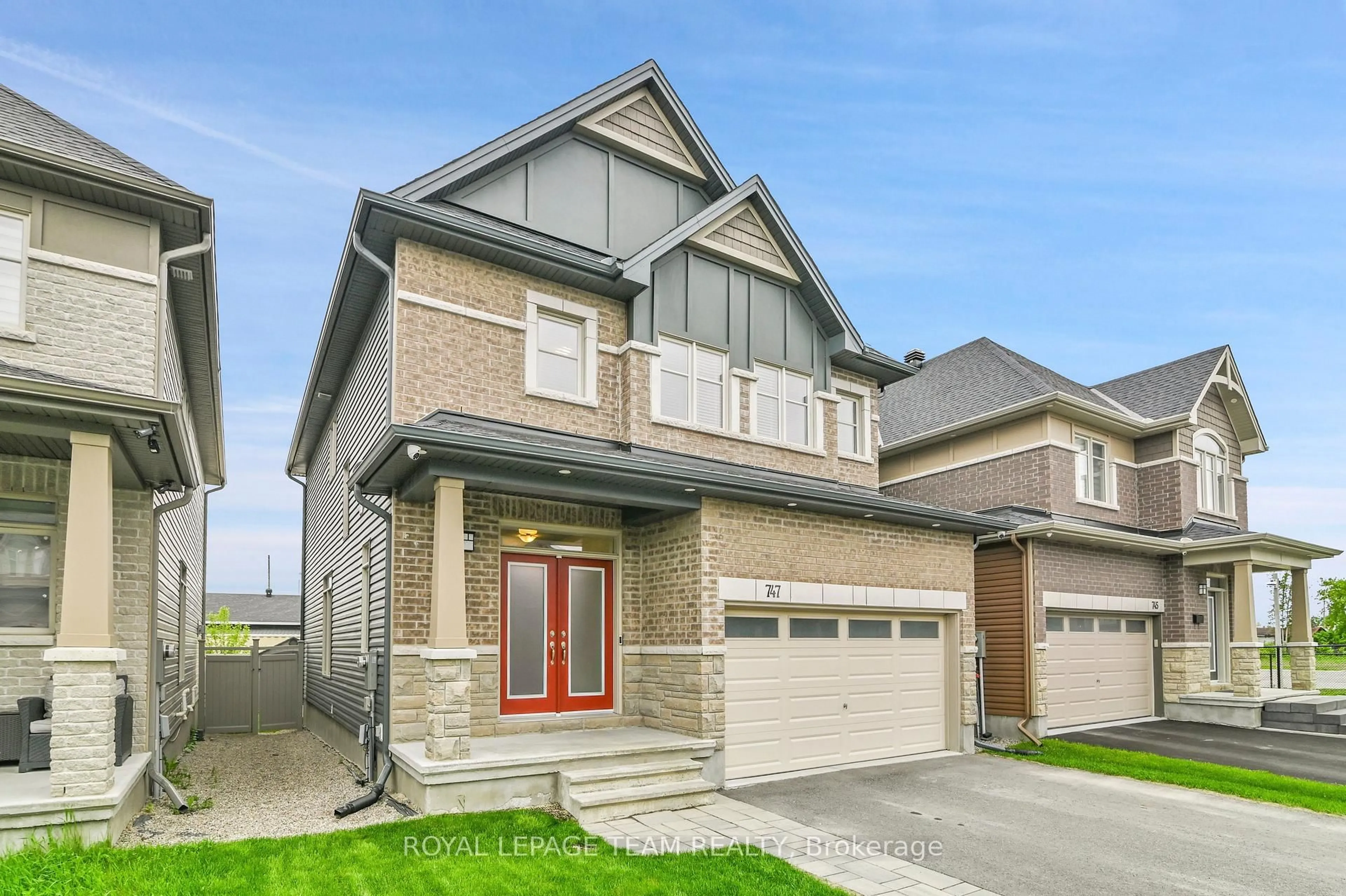Home with brick exterior material, street for 747 Fiddlehead St, Ottawa Ontario K1T 0N1