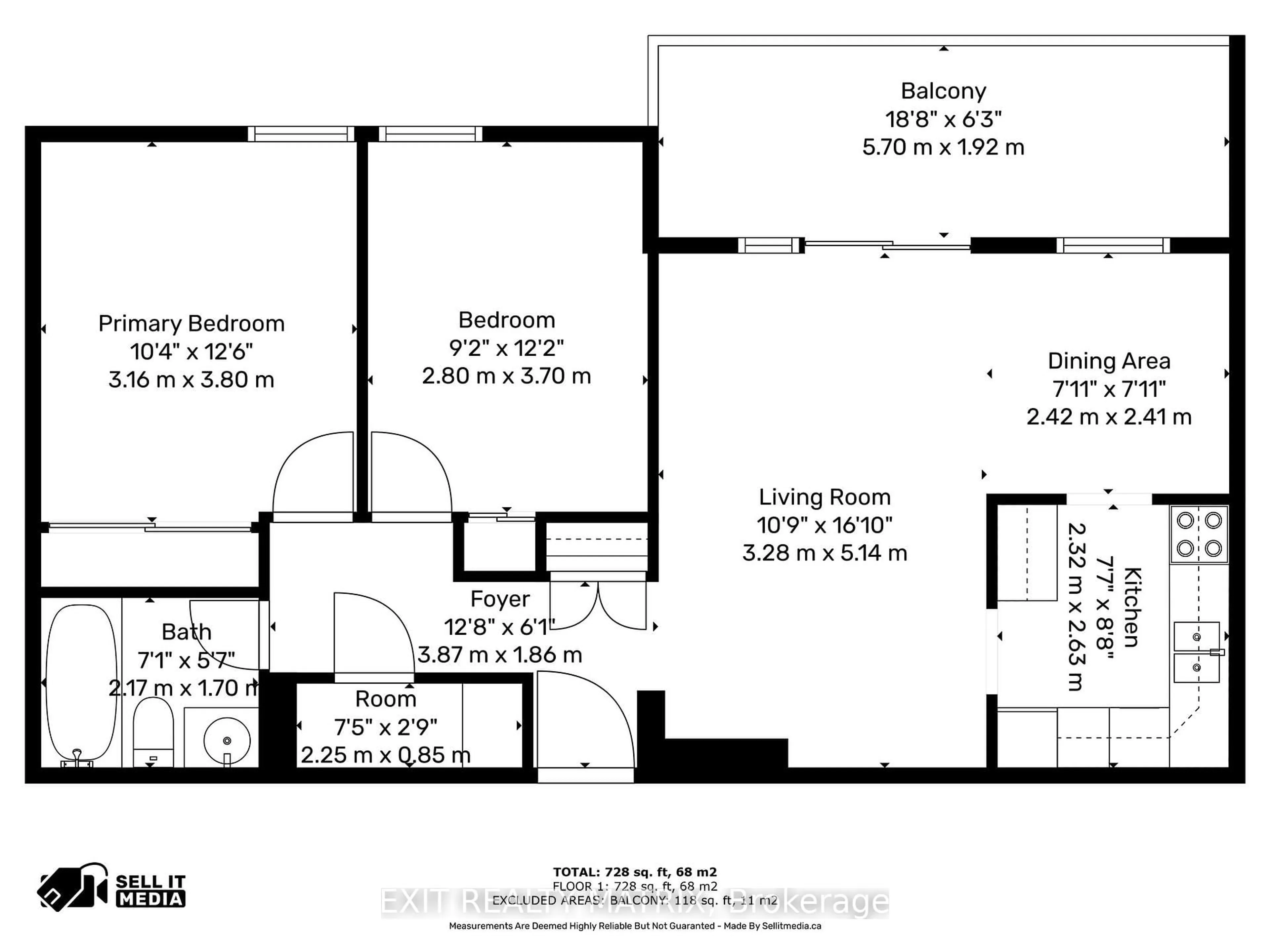Floor plan for 2000 Jasmine Cres #217, Ottawa Ontario K1J 8K4