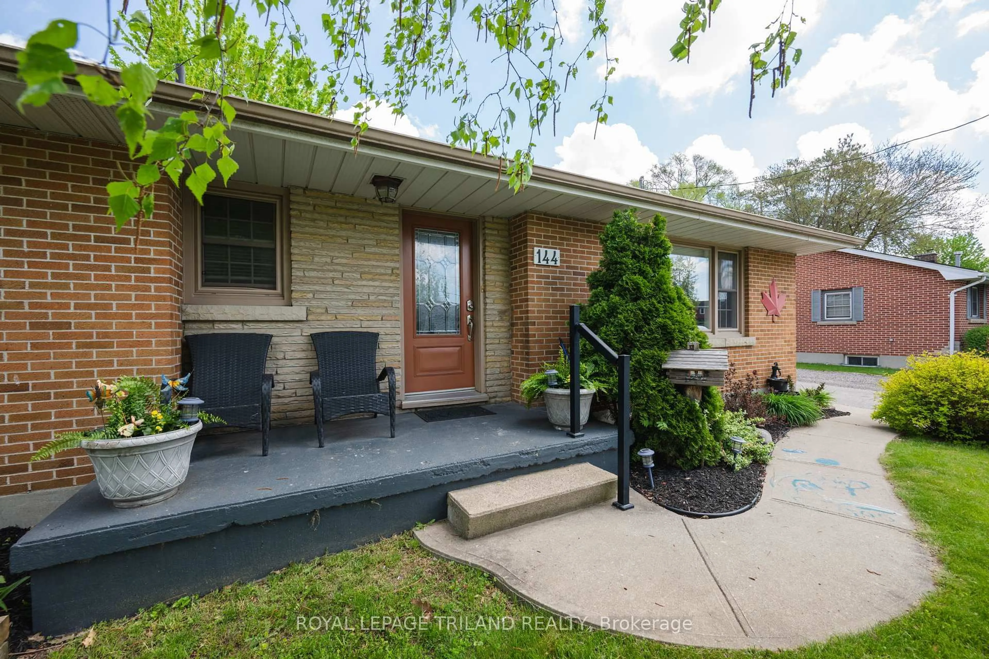 Home with brick exterior material, street for 144 Lisgar Ave, Tillsonburg Ontario N4G 3L7