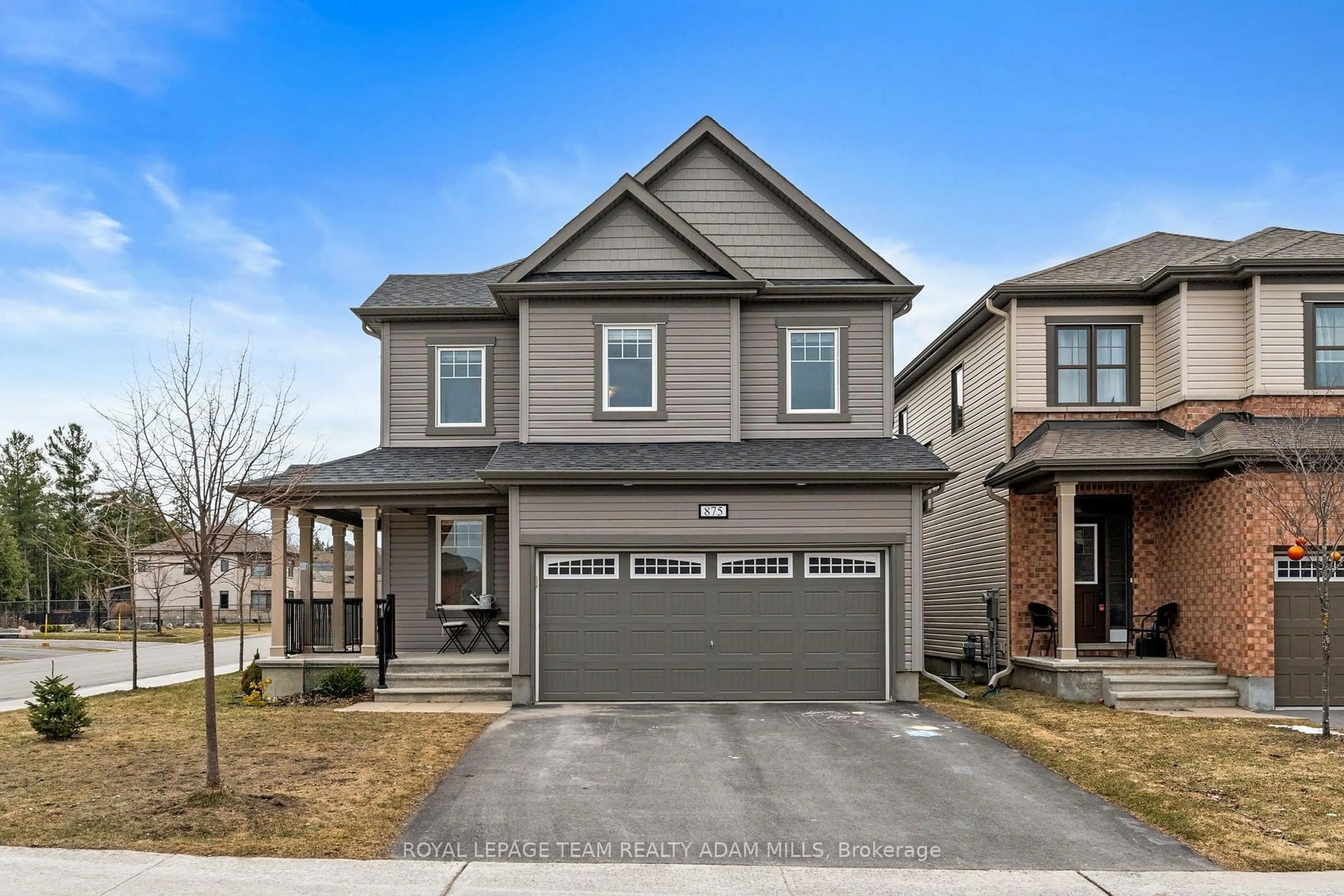 Home with brick exterior material, street for 875 Stallion Cres, Ottawa Ontario K2S 0Y8