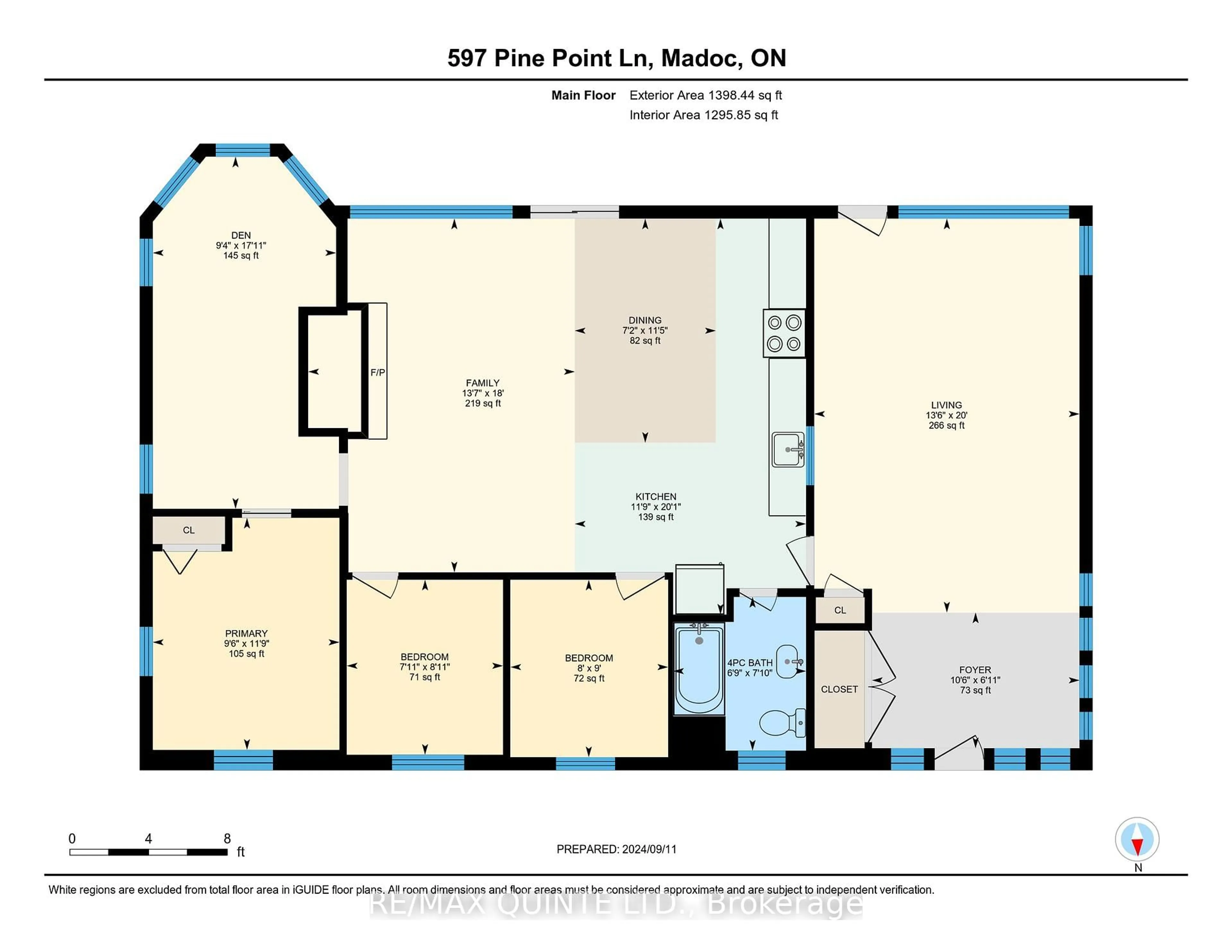 Floor plan for 597 Pine Point Lane, Madoc Ontario K0K 2K0