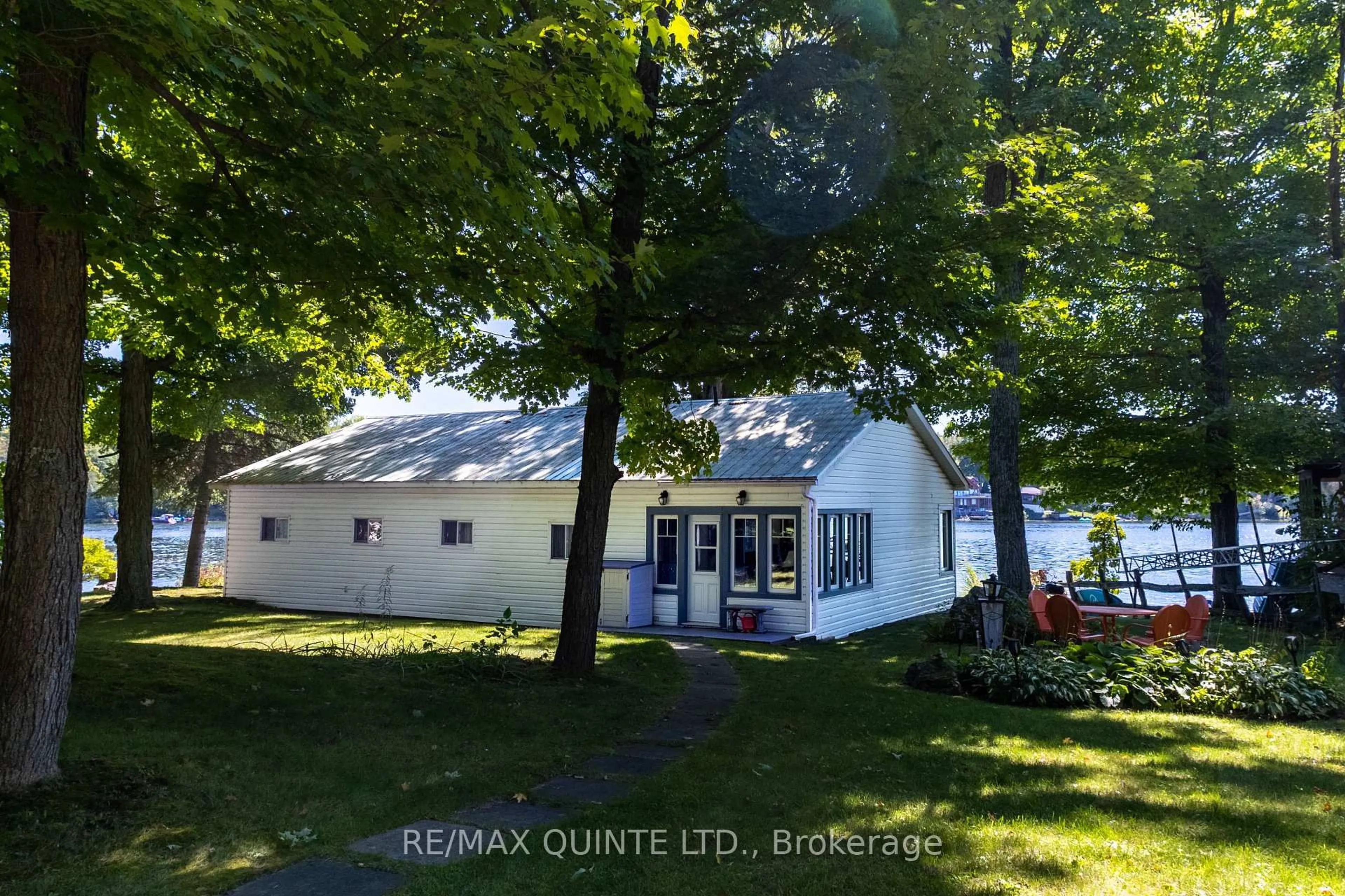 A pic from outside/outdoor area/front of a property/back of a property/a pic from drone, street for 597 Pine Point Lane, Madoc Ontario K0K 2K0