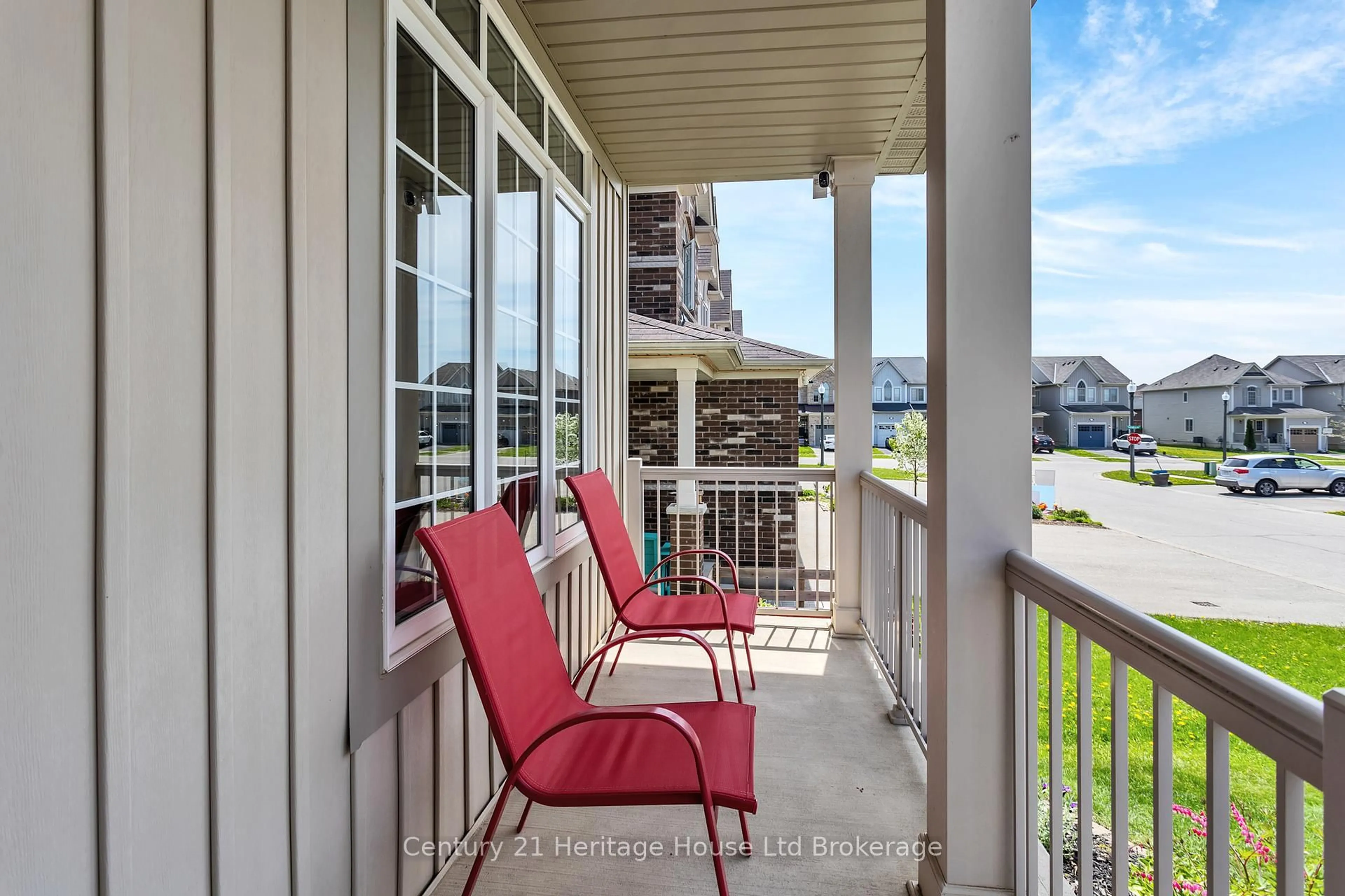 Balcony in the apartment, water/lake/river/ocean view for 216 Palmer Lane, Woodstock Ontario N4T 0G5