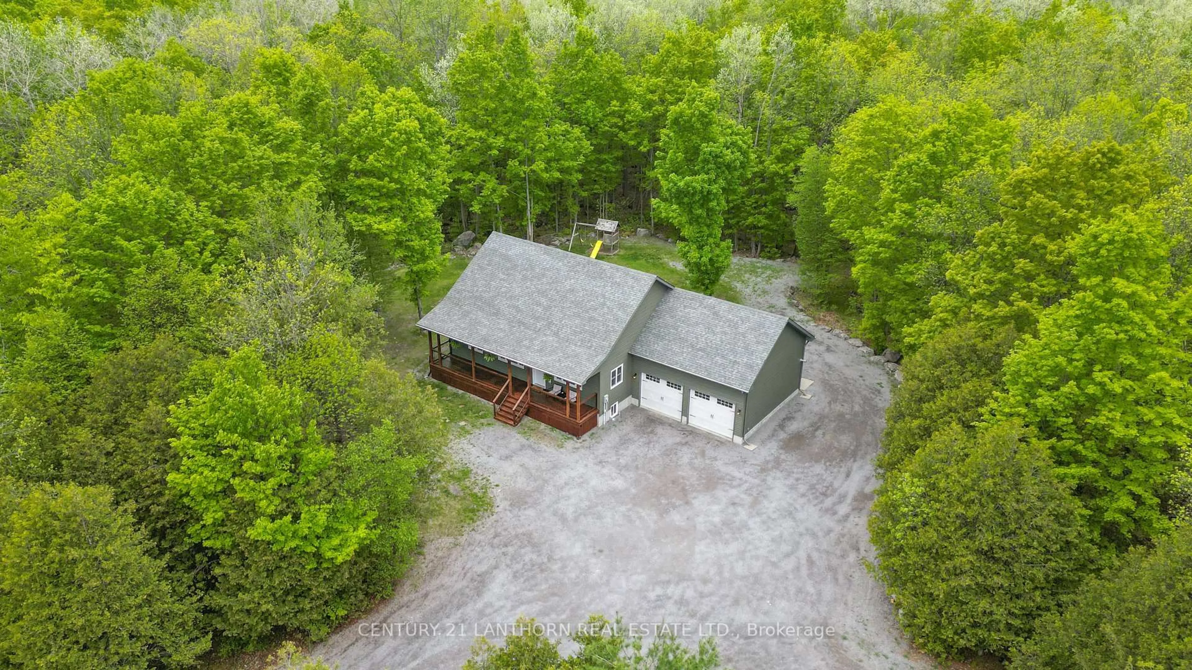 A pic from outside/outdoor area/front of a property/back of a property/a pic from drone, unknown for 613 Crookston Rd, Madoc Ontario K0K 2K0