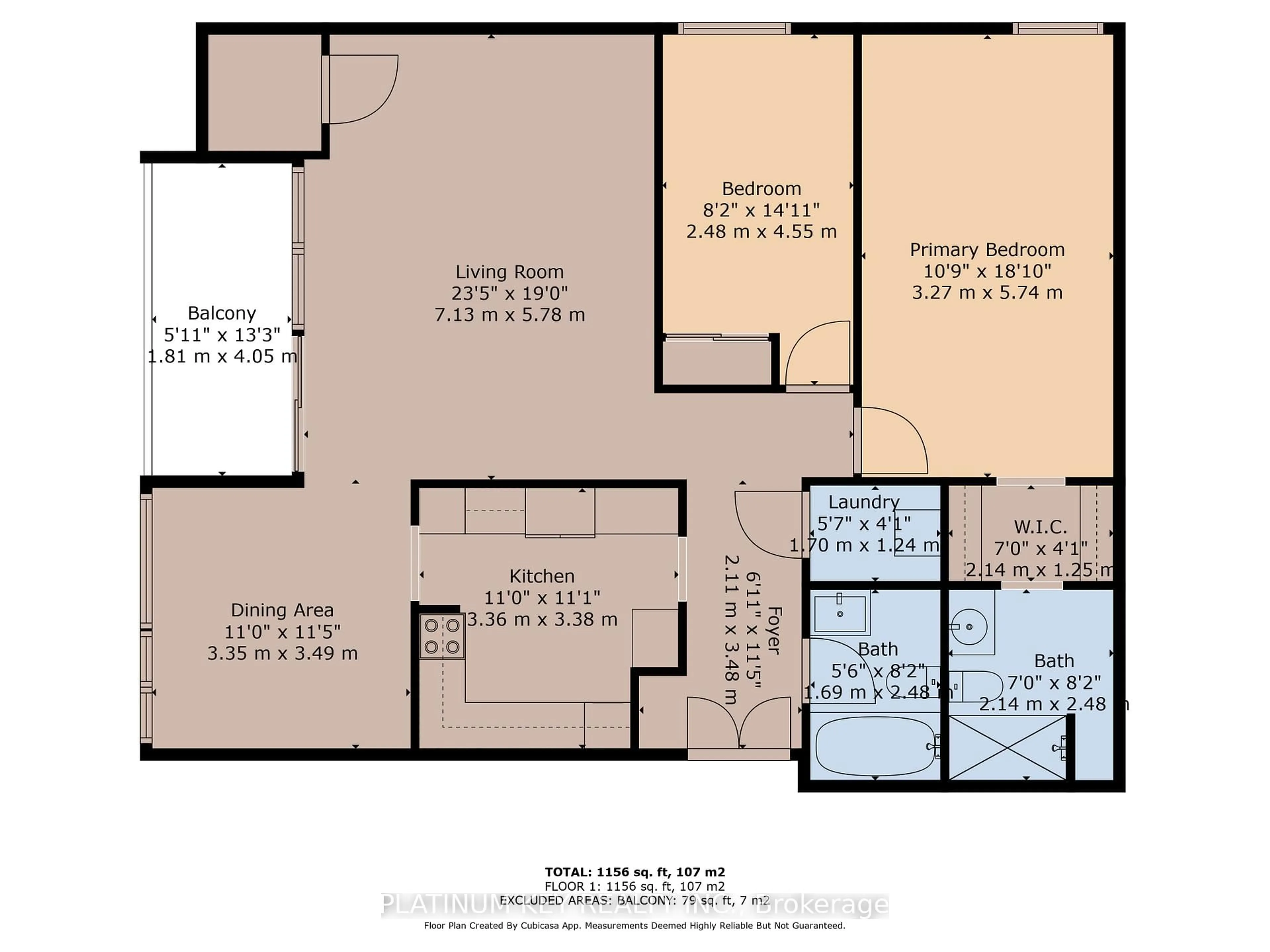 Floor plan for 389 Dundas St #507, London East Ontario N6B 3L5