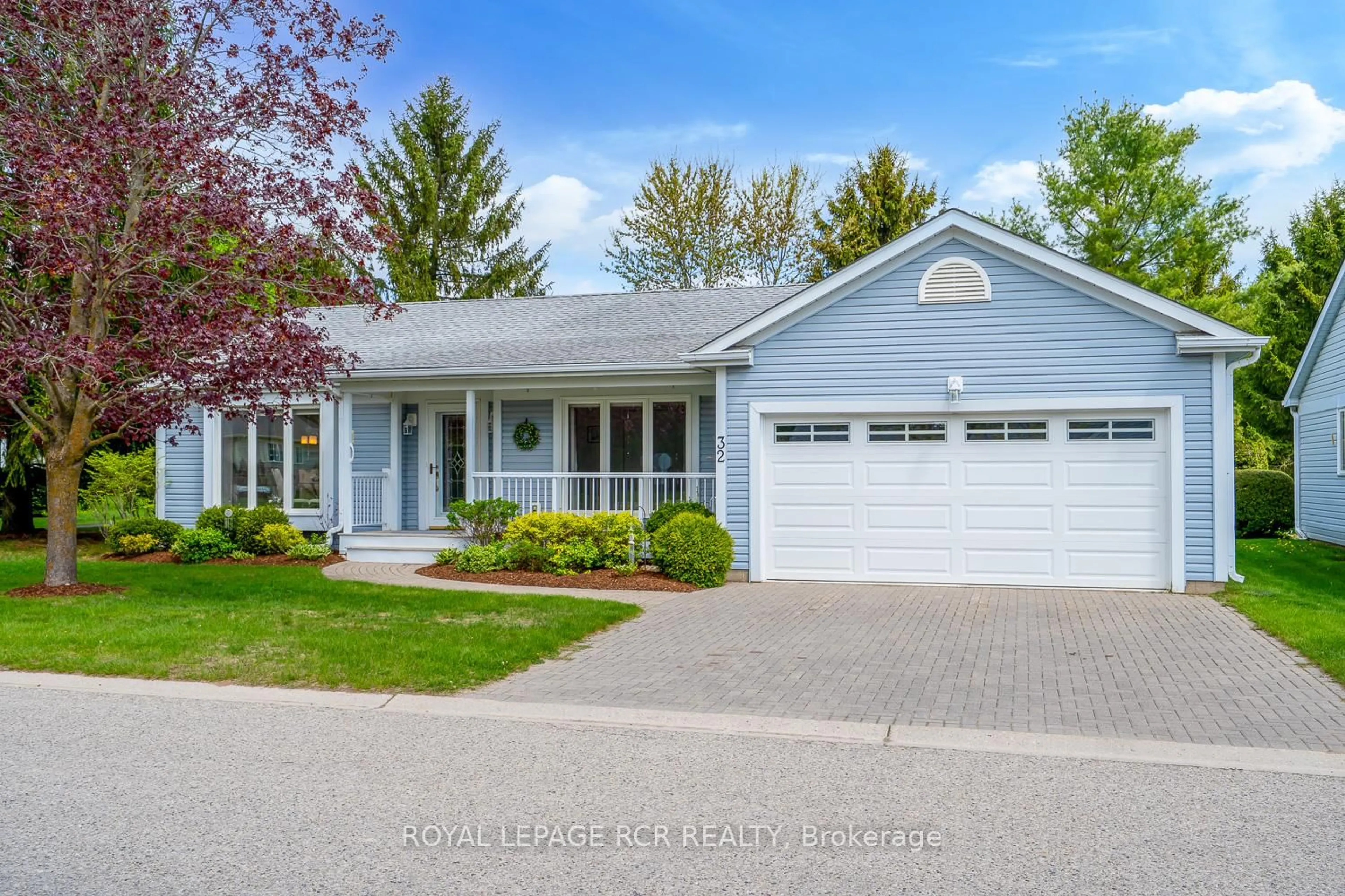 Home with vinyl exterior material, street for 32 White Bark Way, Centre Wellington Ontario N0B 1J0