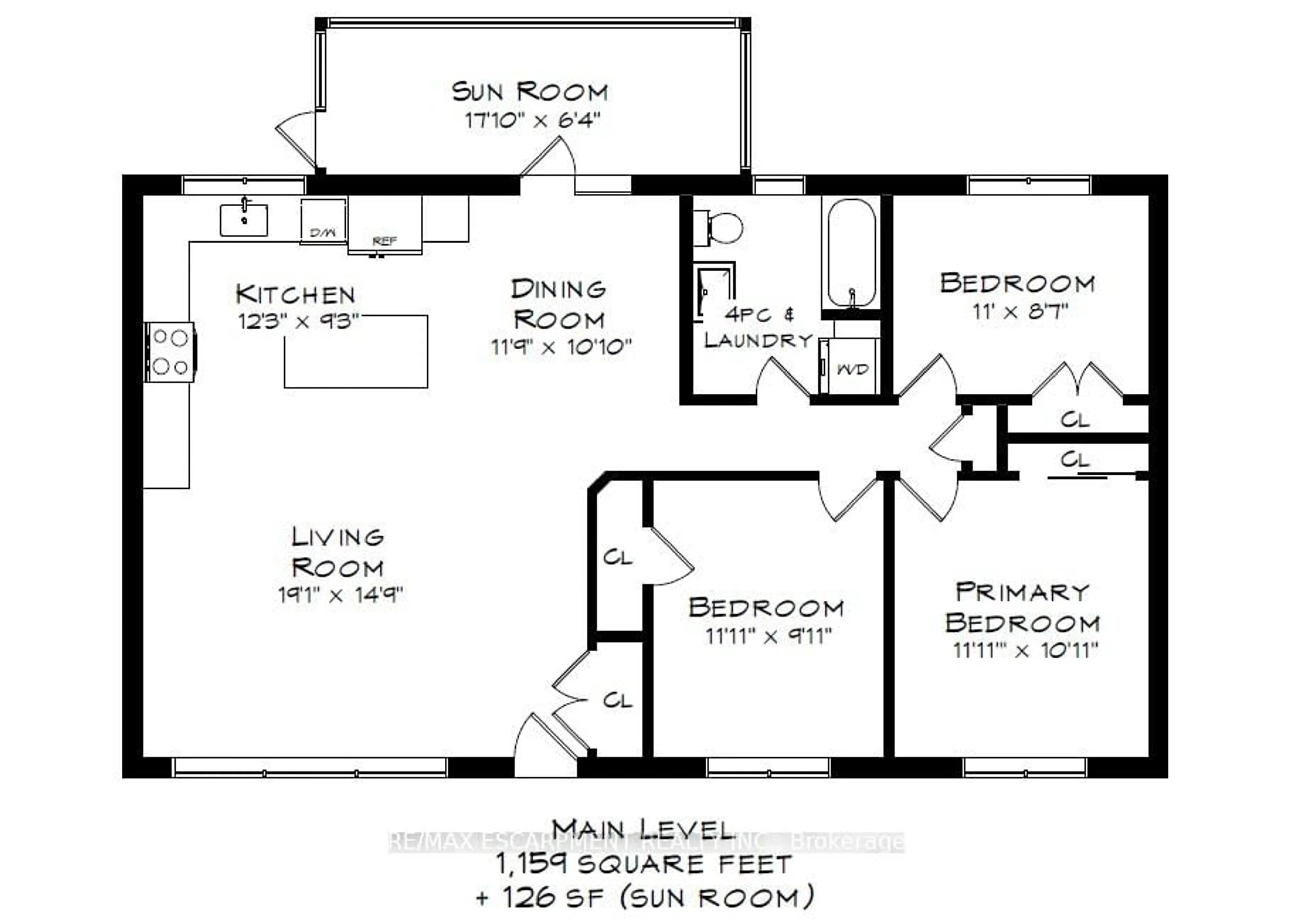 Floor plan for 14 Algonquin Ave, Hamilton Ontario L9H 7L2