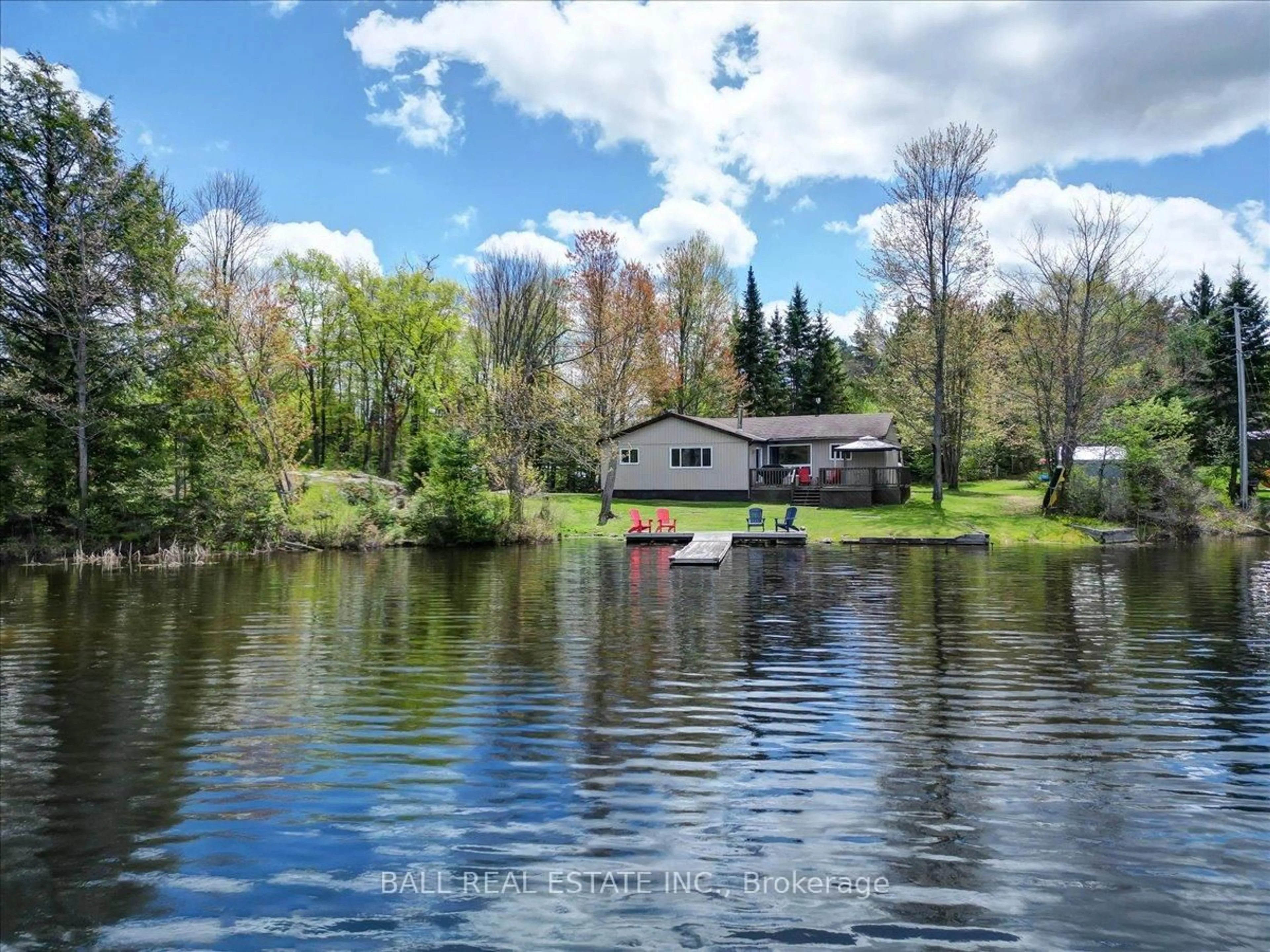 A pic from outside/outdoor area/front of a property/back of a property/a pic from drone, water/lake/river/ocean view for 159 Granny's Lane, Hastings Ontario K0L 1W0