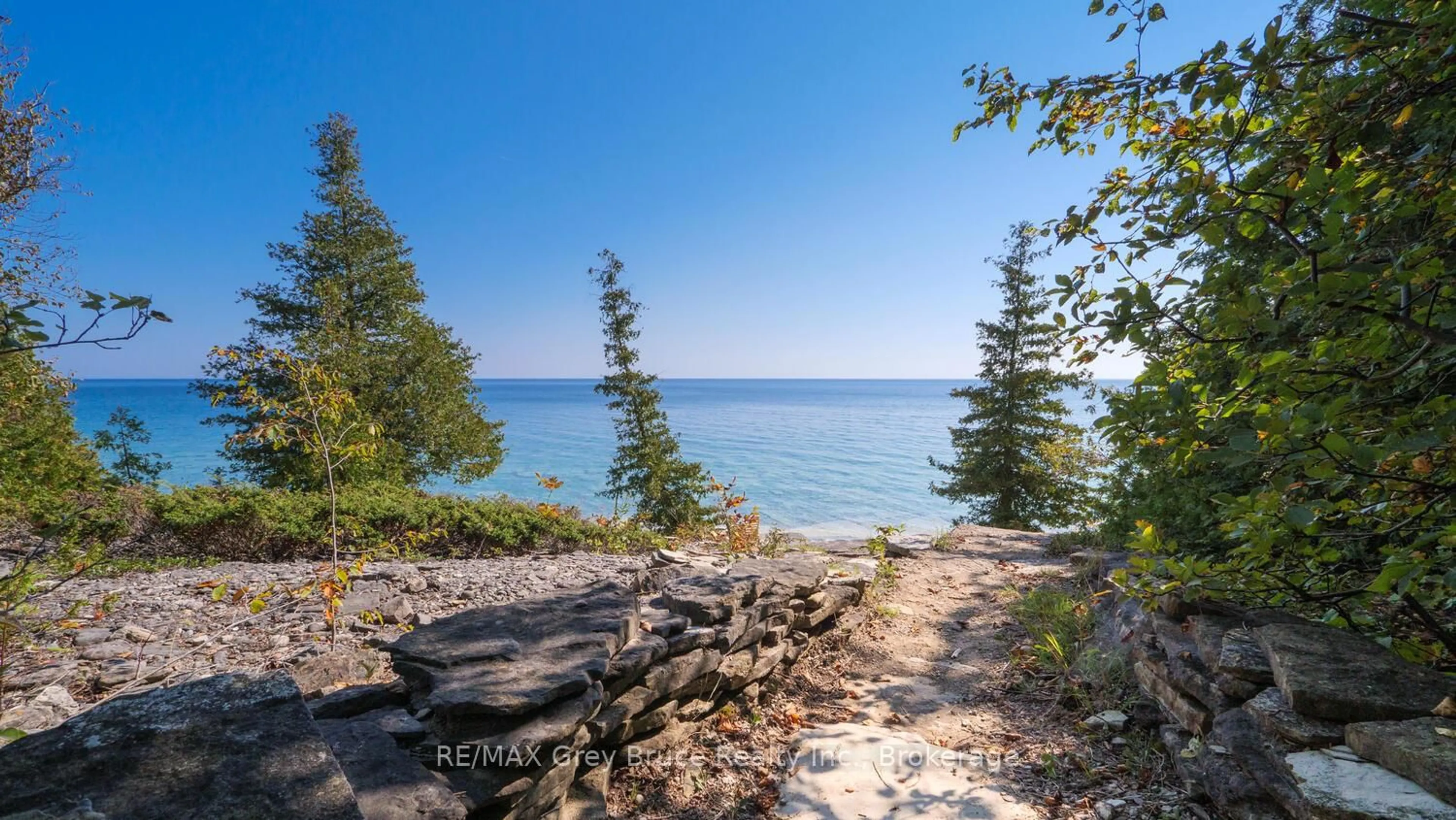 Patio, water/lake/river/ocean view for 1081 DYERS BAY Rd, Northern Bruce Peninsula Ontario N0H 1Z0