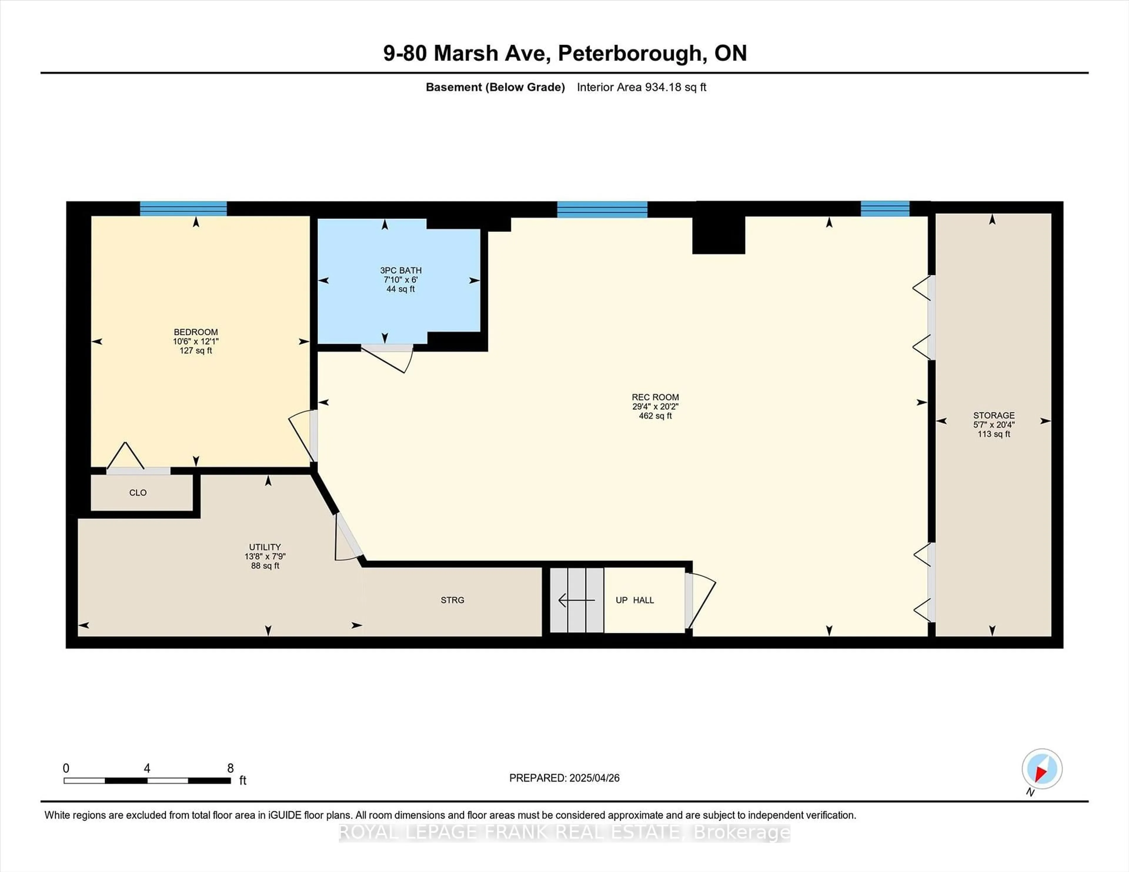Floor plan for 80 Marsh Ave #9, Peterborough North Ontario K9H 0J5