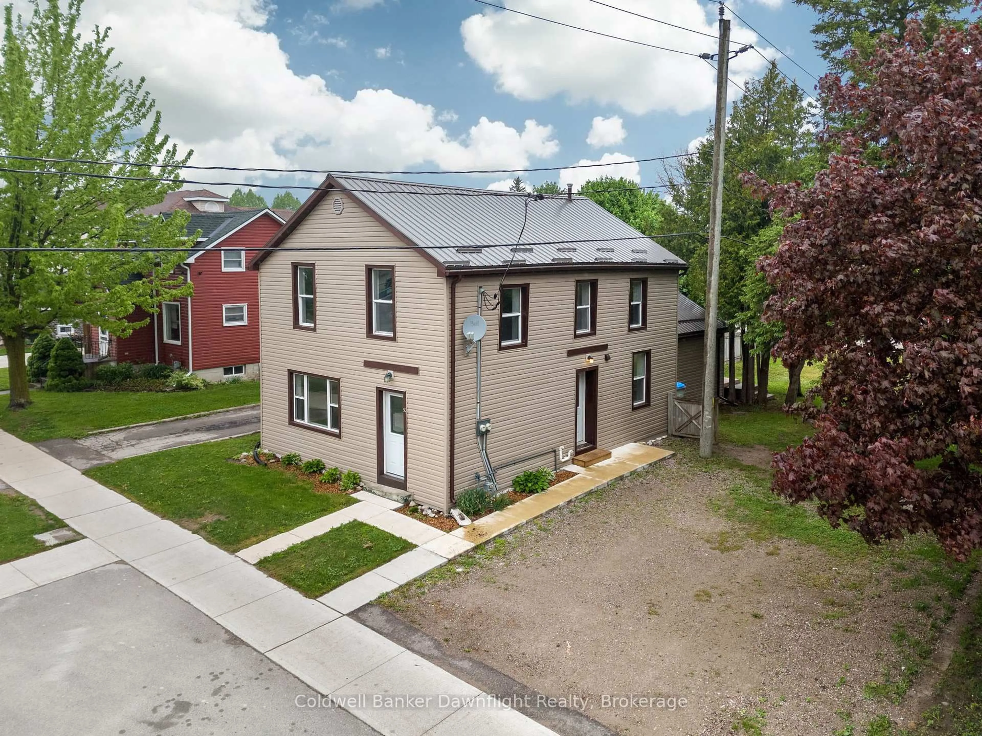 A pic from outside/outdoor area/front of a property/back of a property/a pic from drone, street for 50 Goderich St, Huron East Ontario N0K 1W0