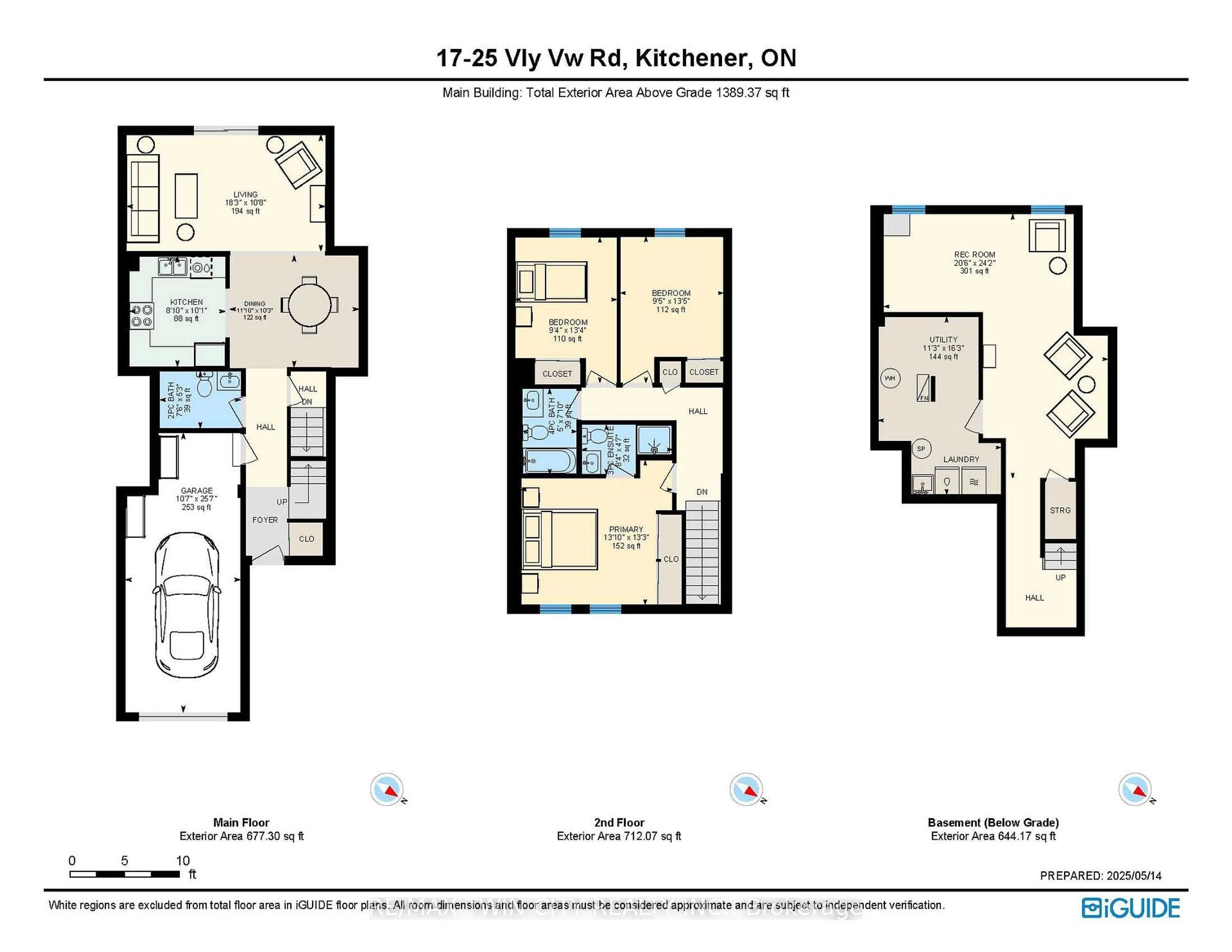 Floor plan for 25 Valleyview Rd #17, Kitchener Ontario N2E 1L5