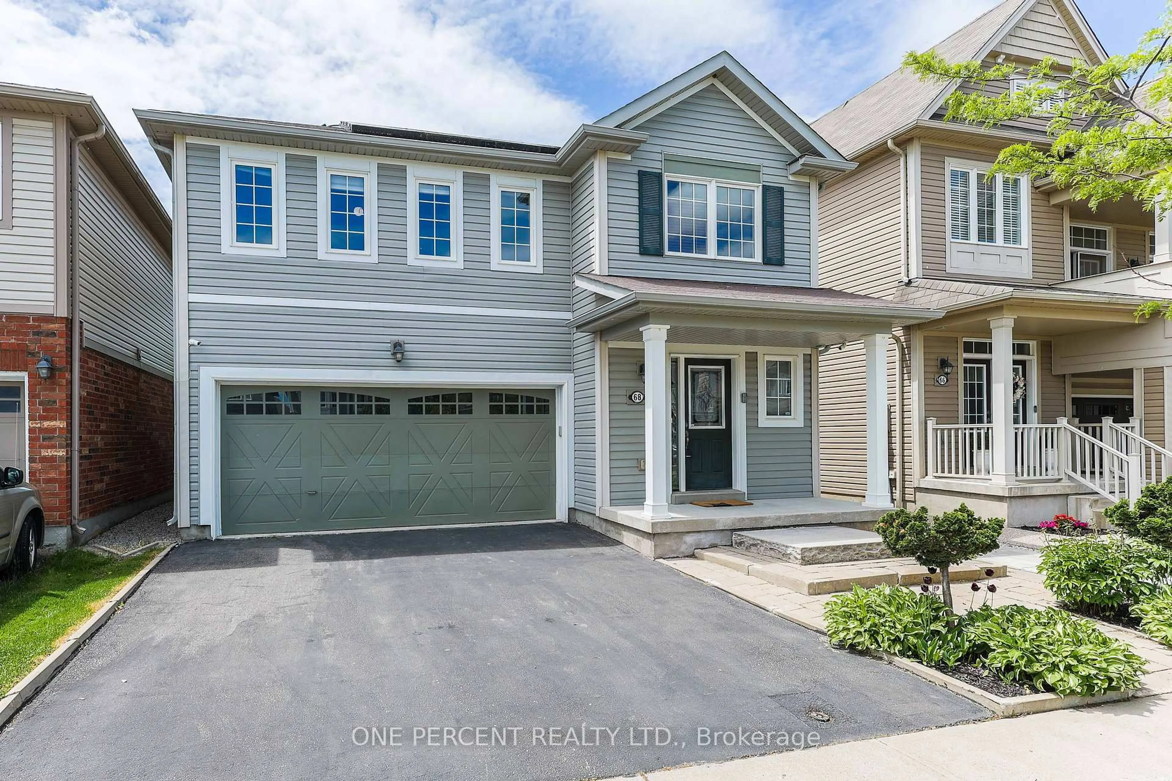 Home with vinyl exterior material, street for 68 Bisset Ave, Brantford Ontario N3T 0H3