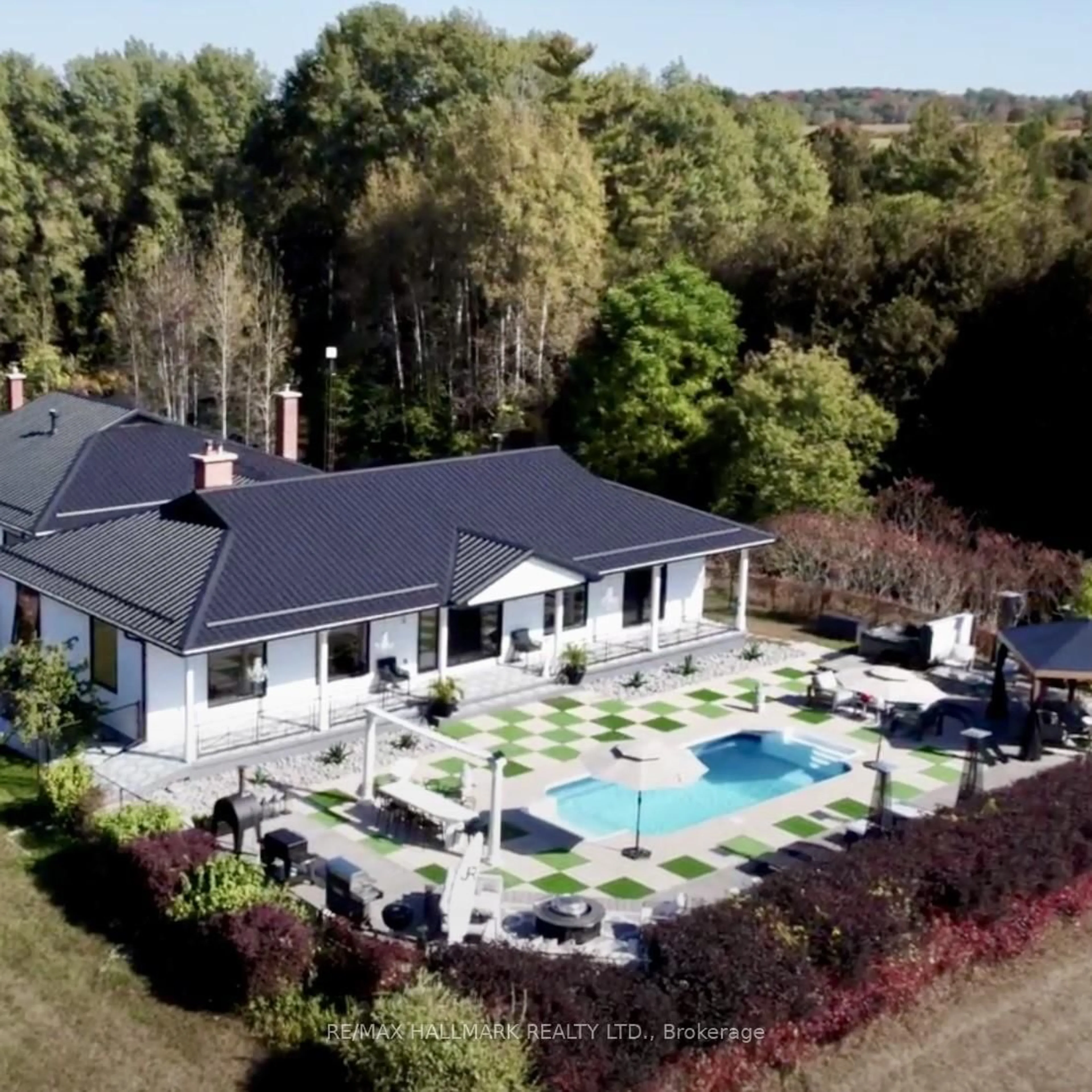 A pic from outside/outdoor area/front of a property/back of a property/a pic from drone, water/lake/river/ocean view for 100B Hayden Rd, Alnwick/Haldimand Ontario K0K 1C0