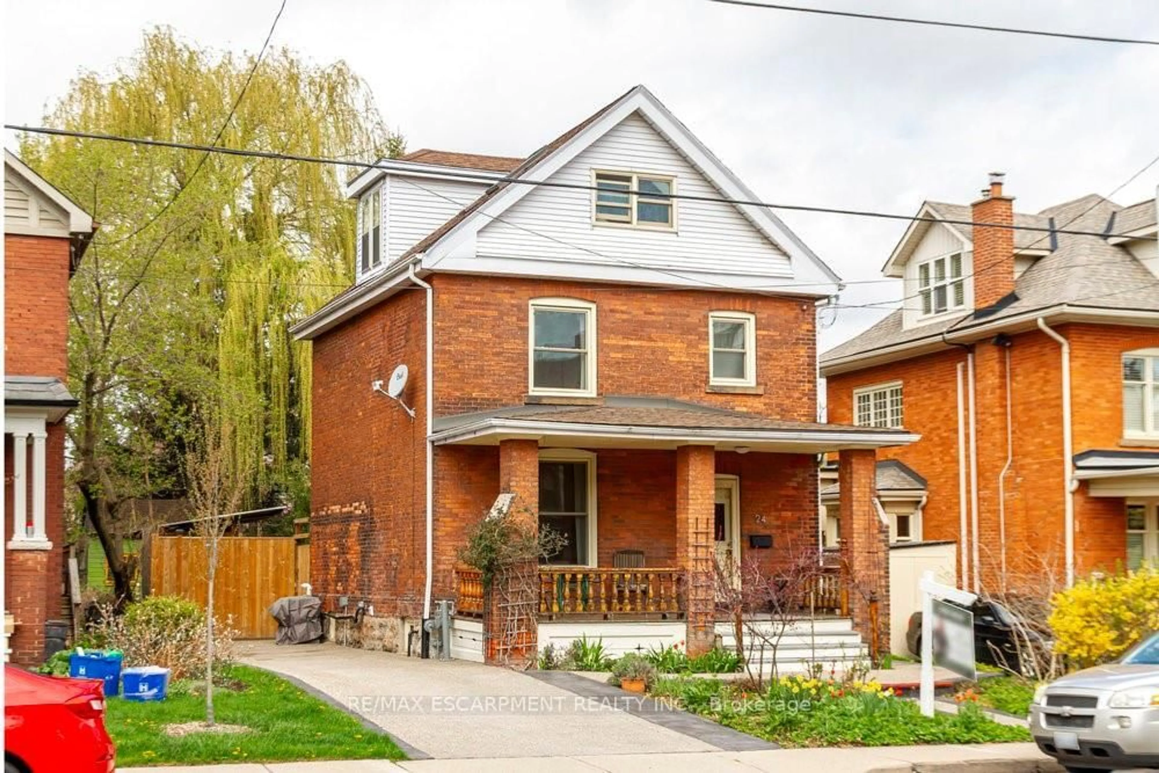 Home with brick exterior material, street for 24 Hyde Park Ave, Hamilton Ontario L8P 4M5