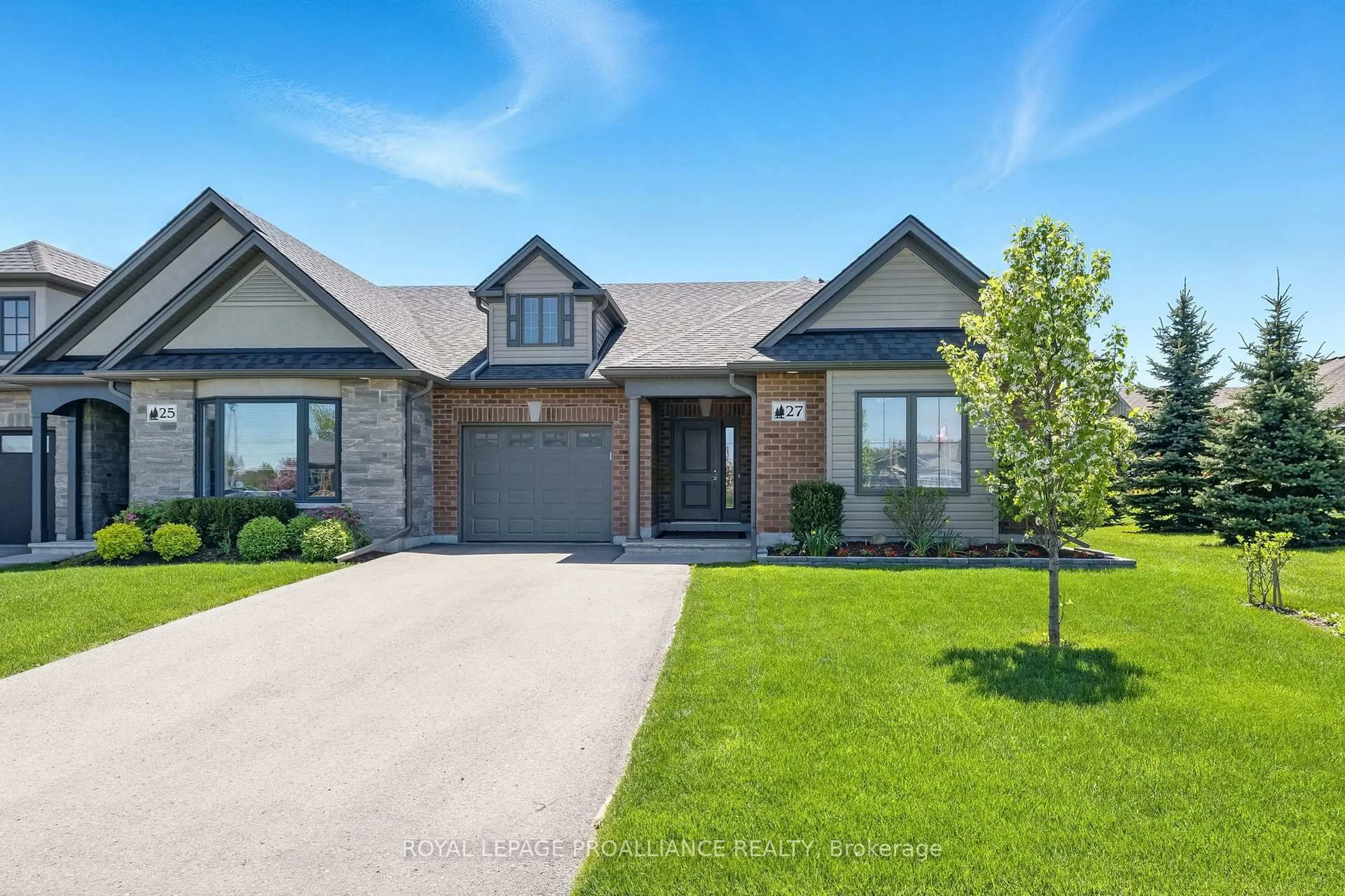 Home with brick exterior material, street for 27 Cove Cres, Brighton Ontario K0K 1H0