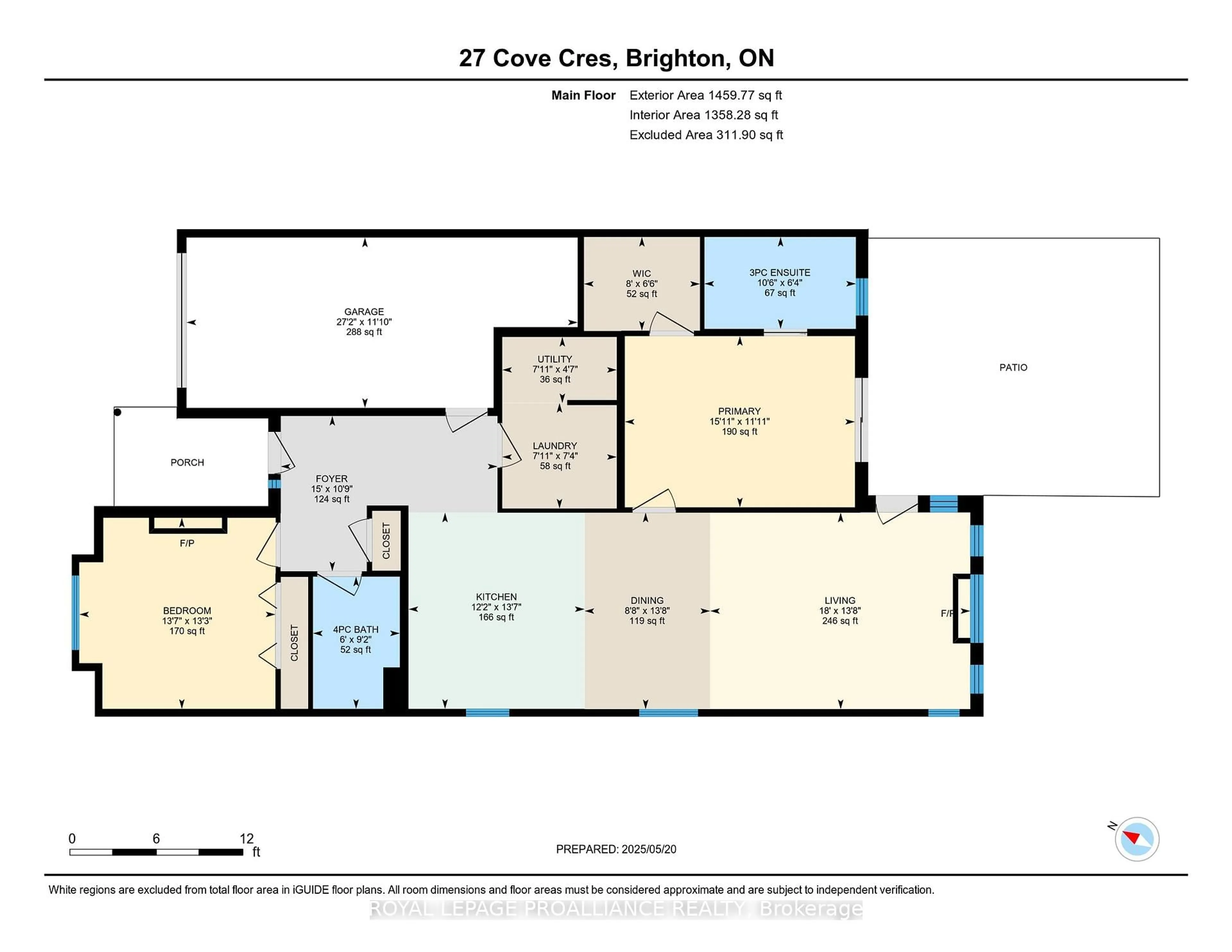 Floor plan for 27 Cove Cres, Brighton Ontario K0K 1H0