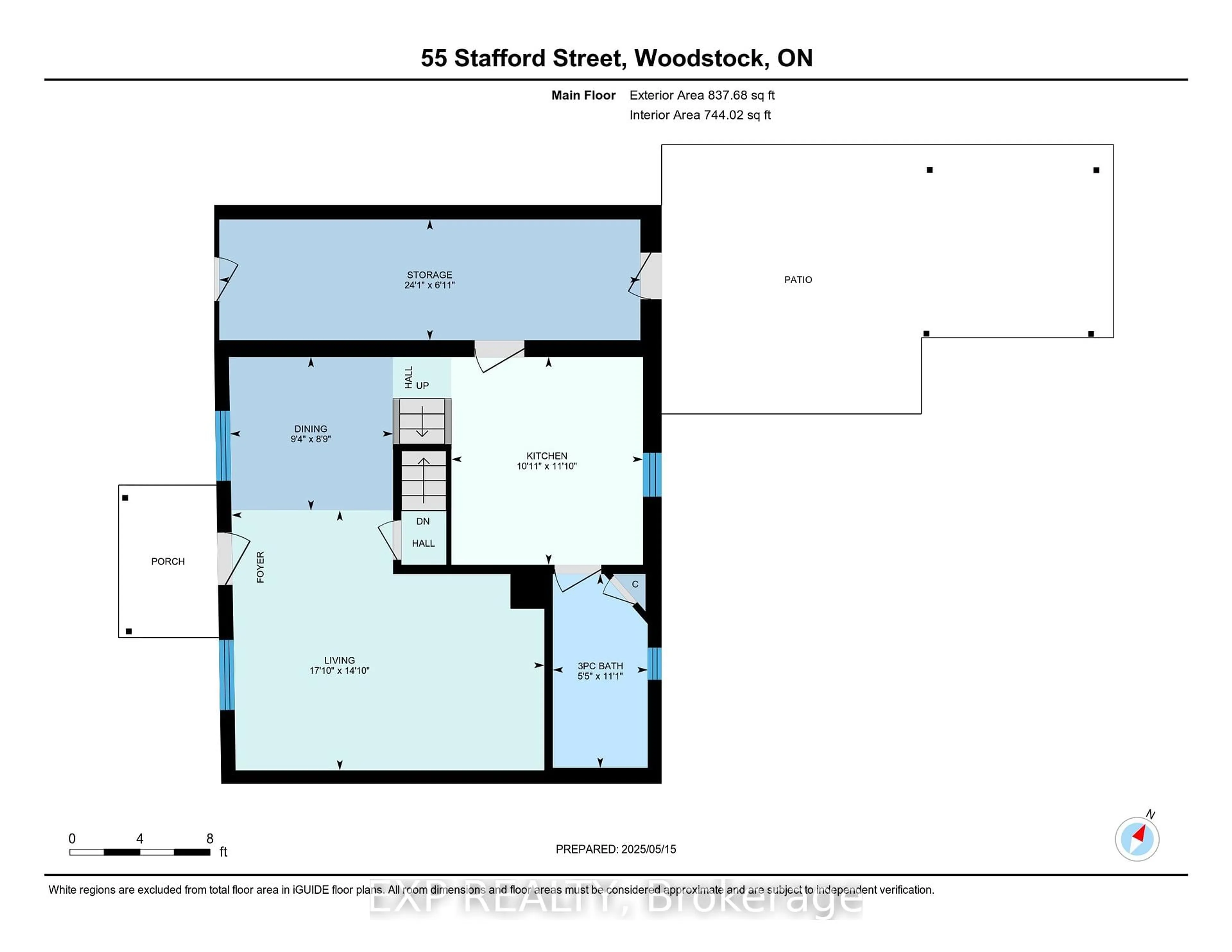 Floor plan for 55 Stafford St, Woodstock Ontario N4S 3Z8
