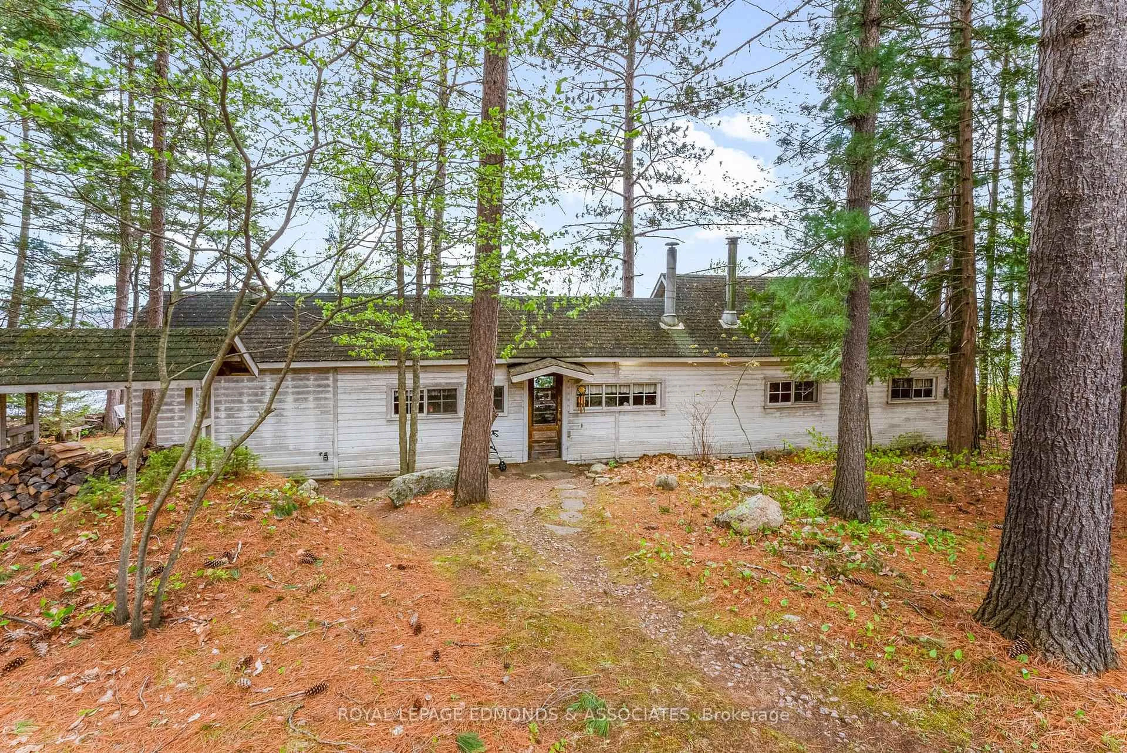 A pic from outside/outdoor area/front of a property/back of a property/a pic from drone, forest/trees view for 769 Rock Point Lane, Killaloe Ontario K0J 2A0