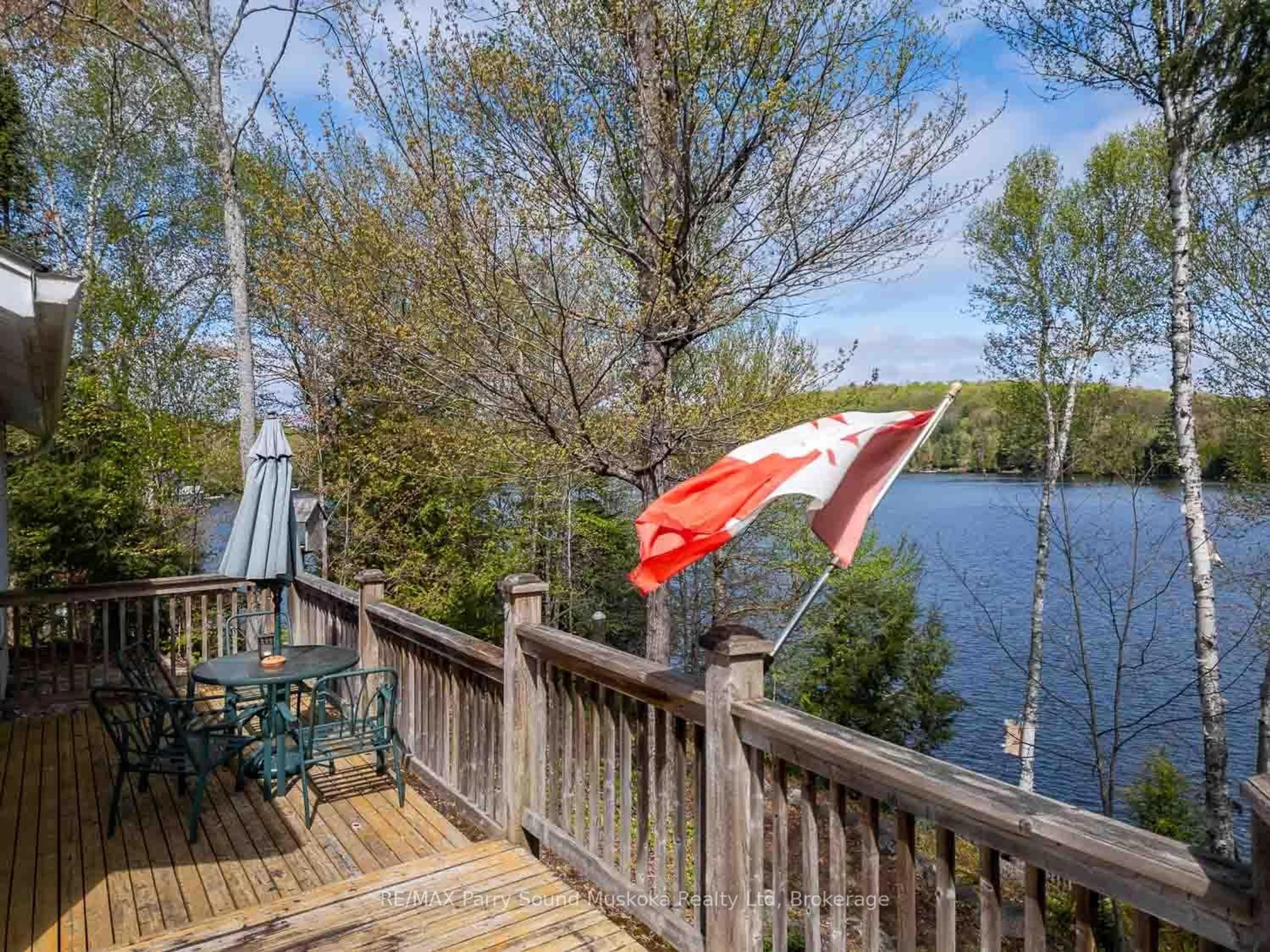 Patio, water/lake/river/ocean view for 1931 B South Horn Lake Rd, Magnetawan Ontario P0A 1C0