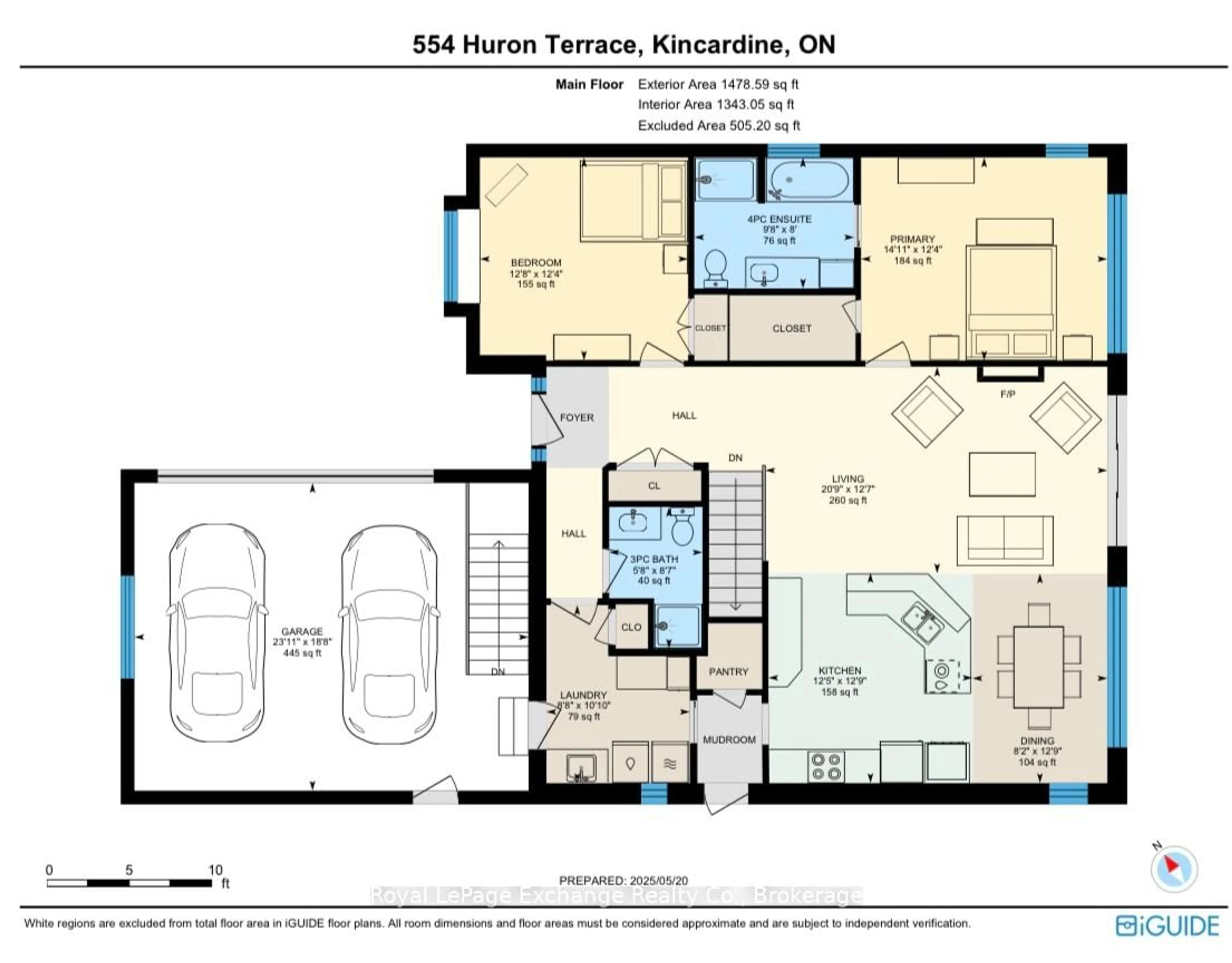 Floor plan for 554 Huron Terr, Kincardine Ontario N2Z 2H5
