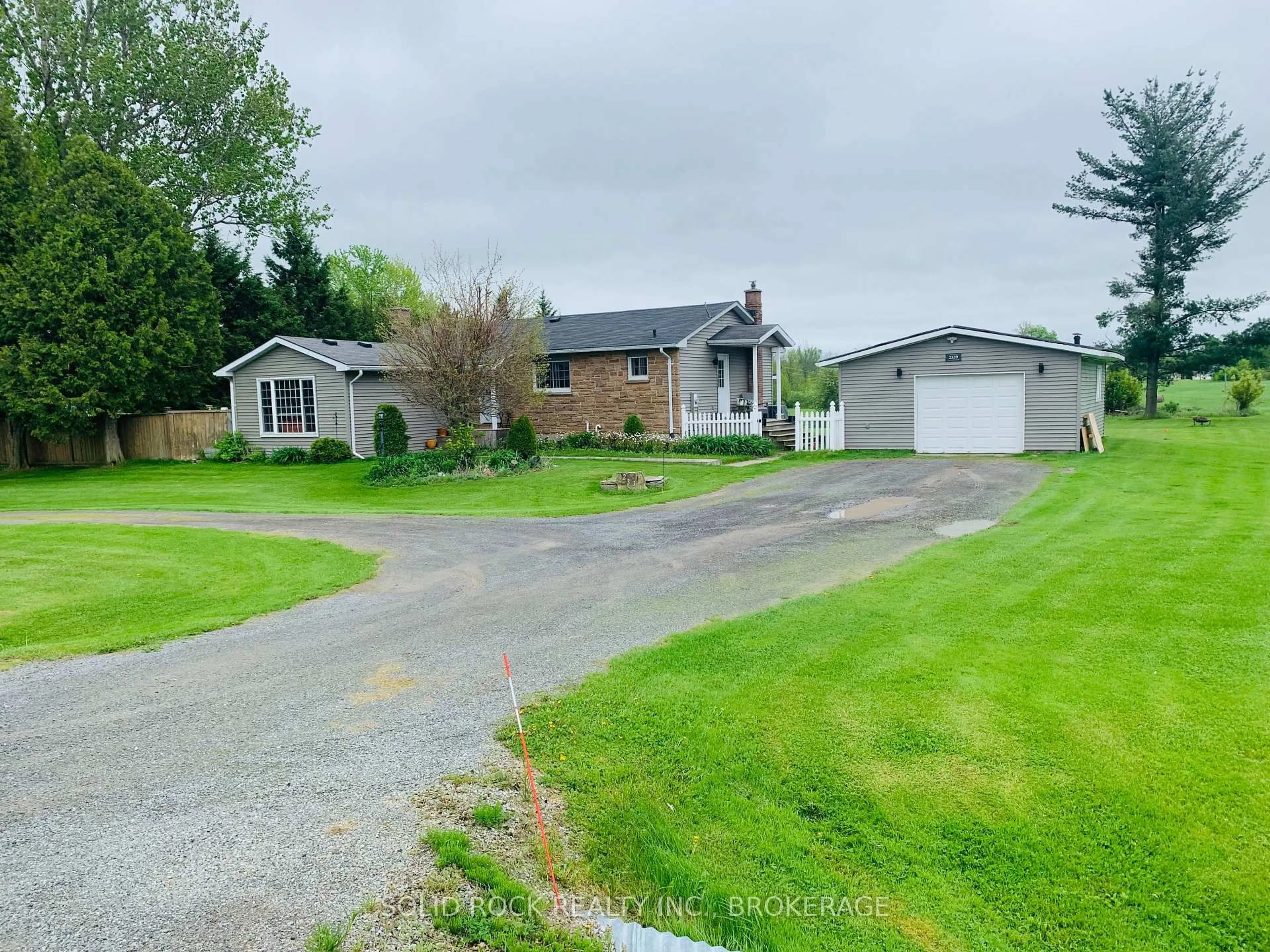 A pic from outside/outdoor area/front of a property/back of a property/a pic from drone, unknown for 2339 Washburn Rd, Inverary Ontario K0H 1X0