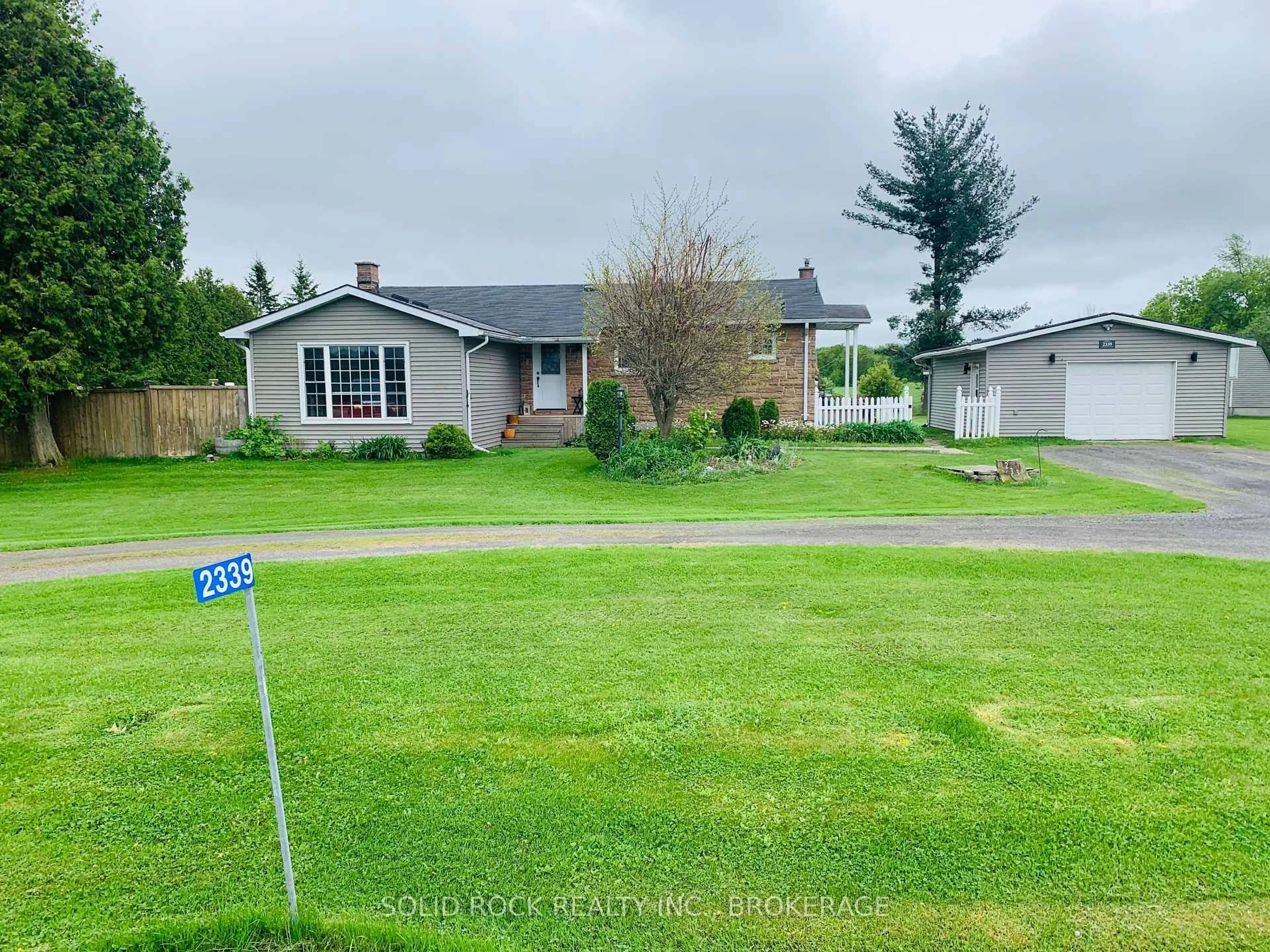 A pic from outside/outdoor area/front of a property/back of a property/a pic from drone, water/lake/river/ocean view for 2339 Washburn Rd, Inverary Ontario K0H 1X0