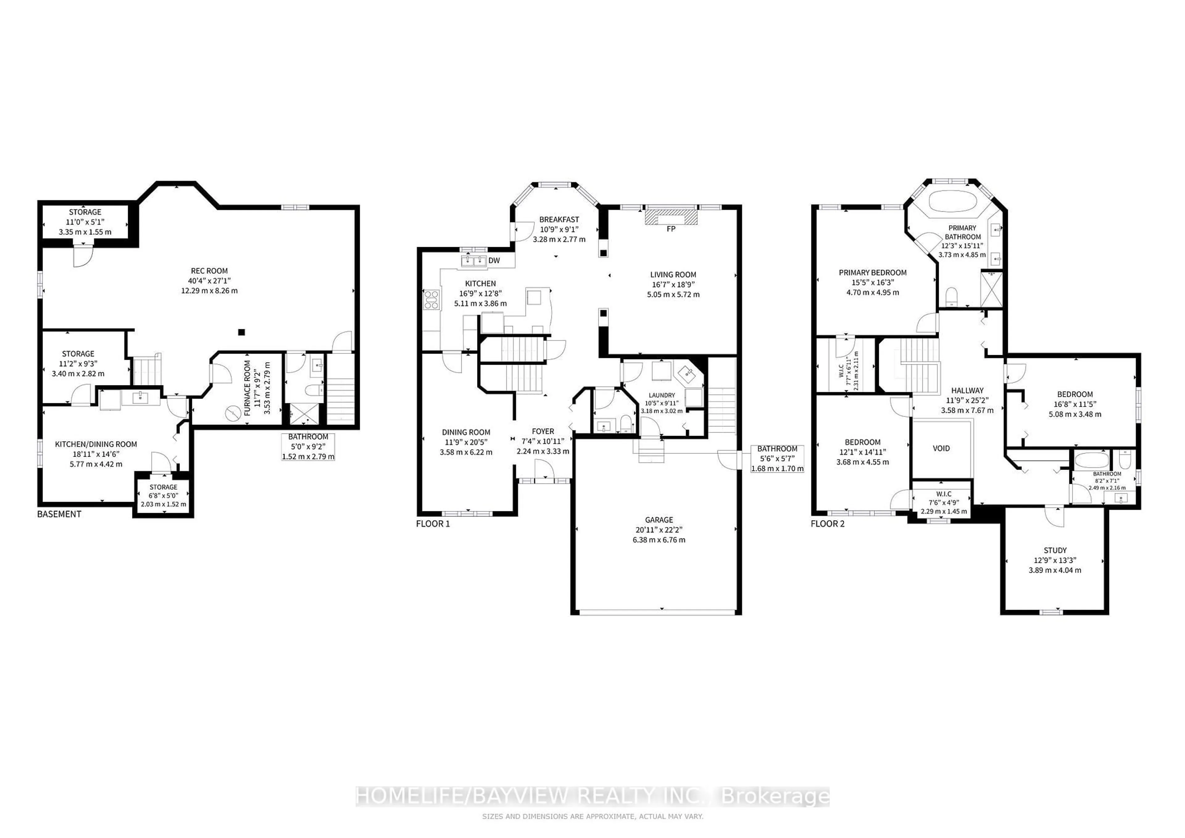 Floor plan for 574 Sandbanks Cres, Waterloo Ontario N2V 2K2