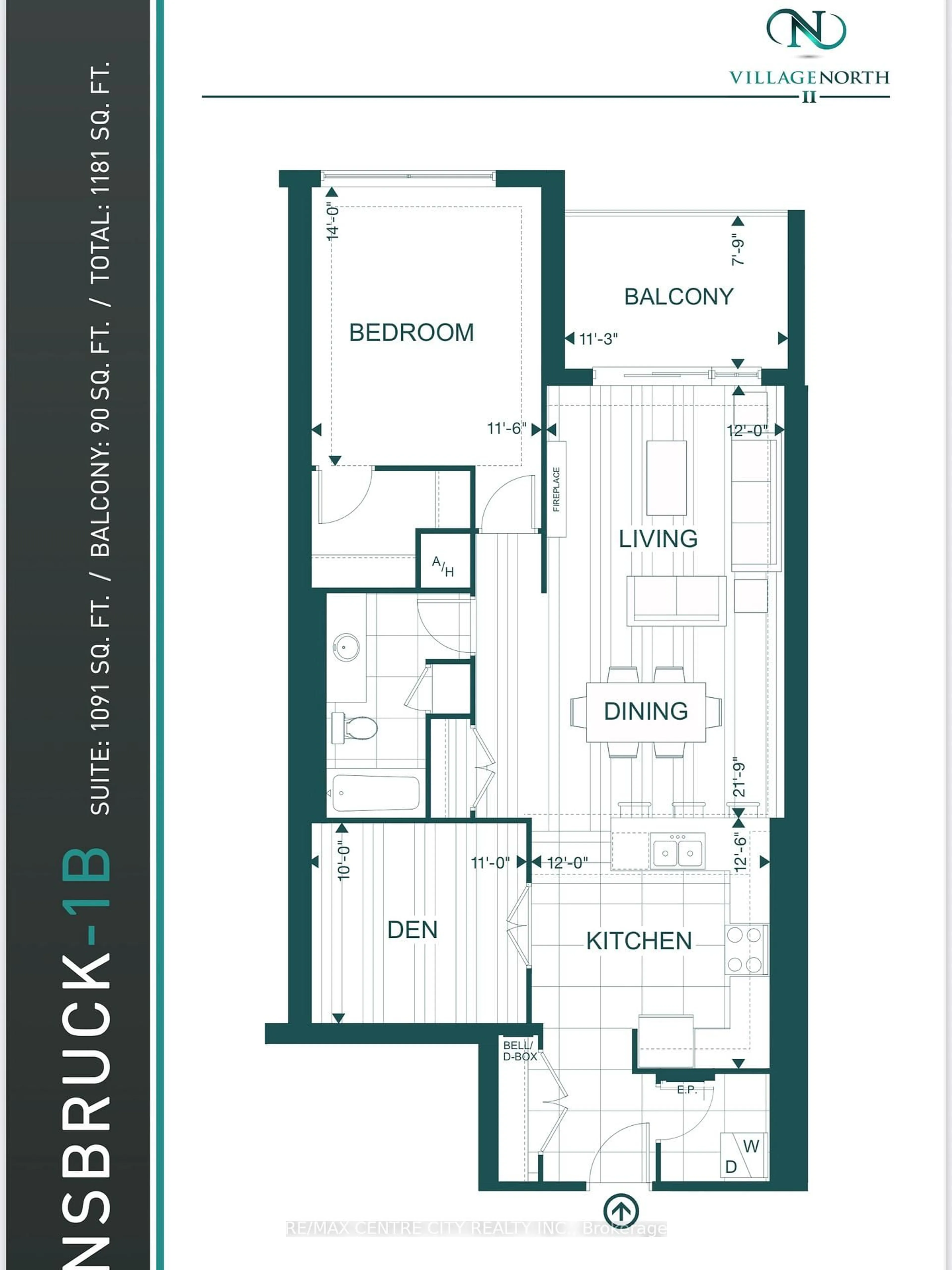 Floor plan for 260 Villagewalk Blvd #801, London North Ontario N6G 0W6