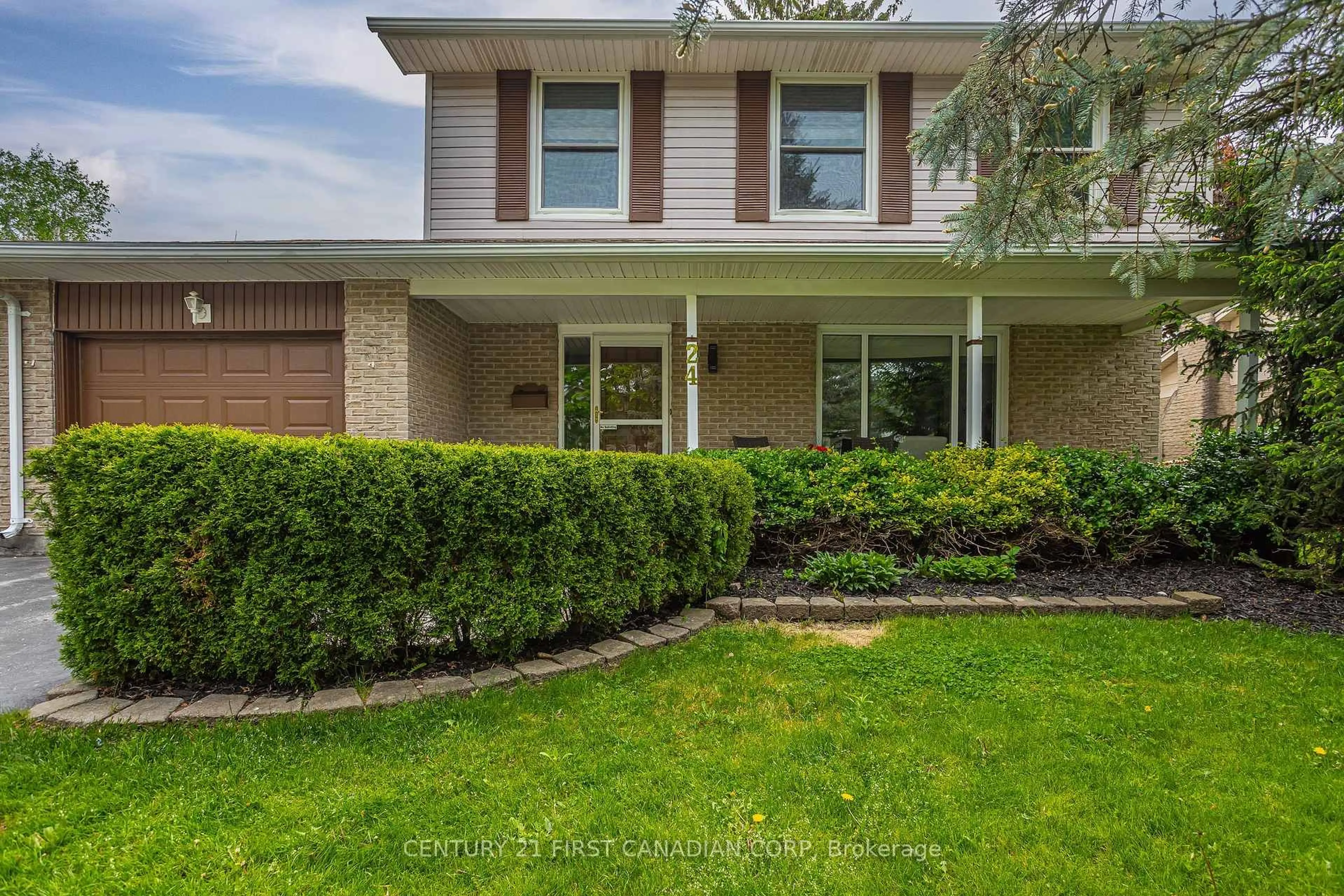 Home with brick exterior material, street for 24 Bartlett Cres, London South Ontario N6K 1W4