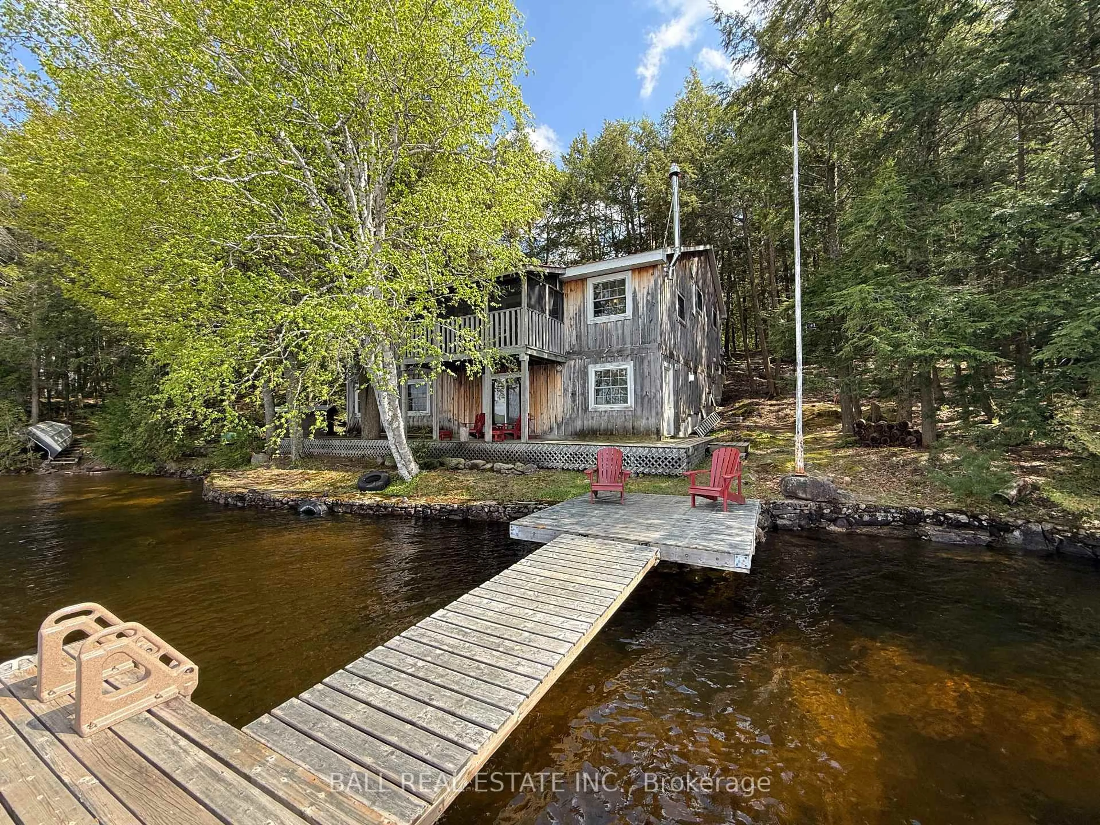 A pic from outside/outdoor area/front of a property/back of a property/a pic from drone, water/lake/river/ocean view for 35 Fire Route 141 N/A, Galway-Cavendish and Harvey Ontario K0L 1J0