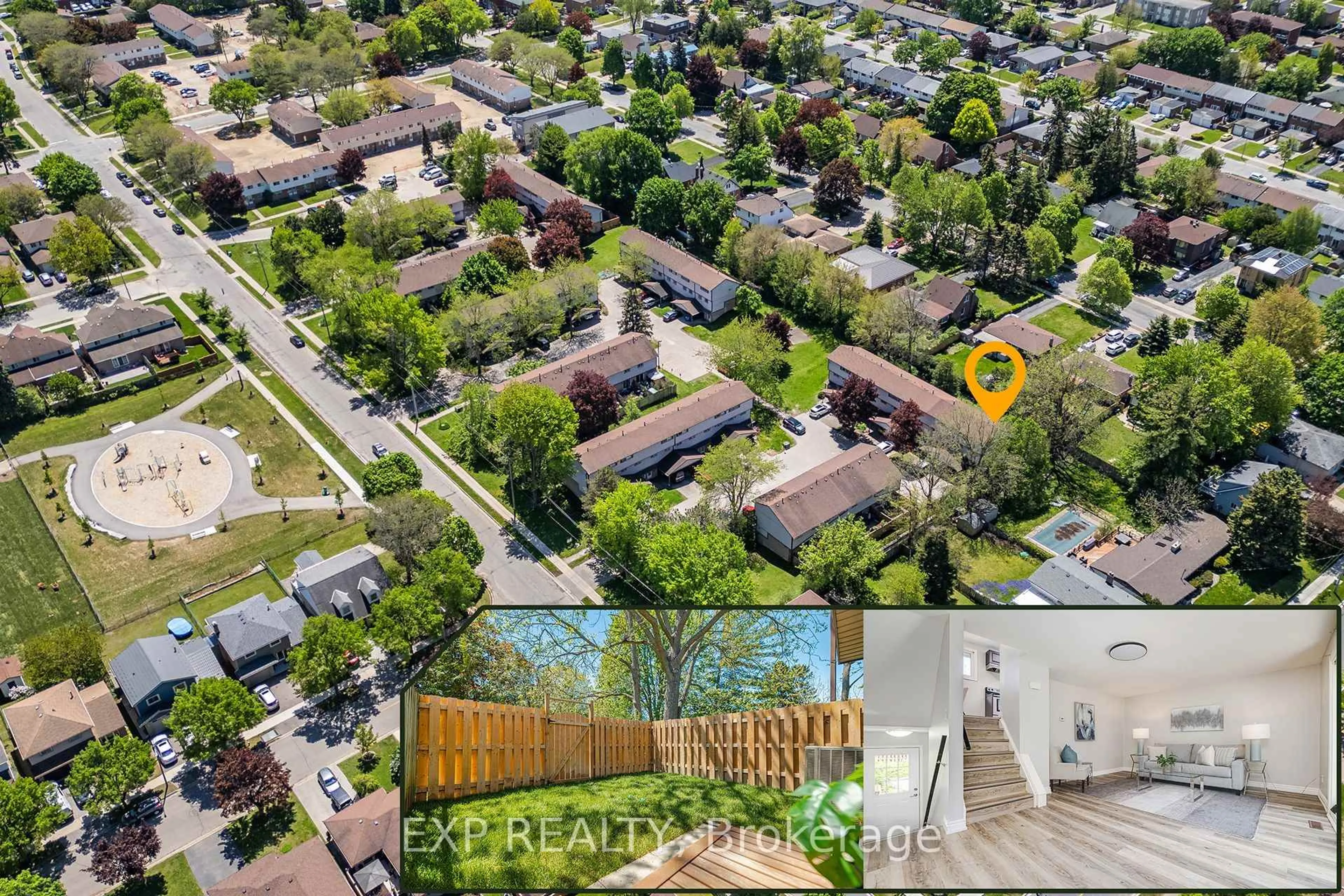 A pic from outside/outdoor area/front of a property/back of a property/a pic from drone, unknown for 25 Thaler Ave #12, Kitchener Ontario N2A 1R3
