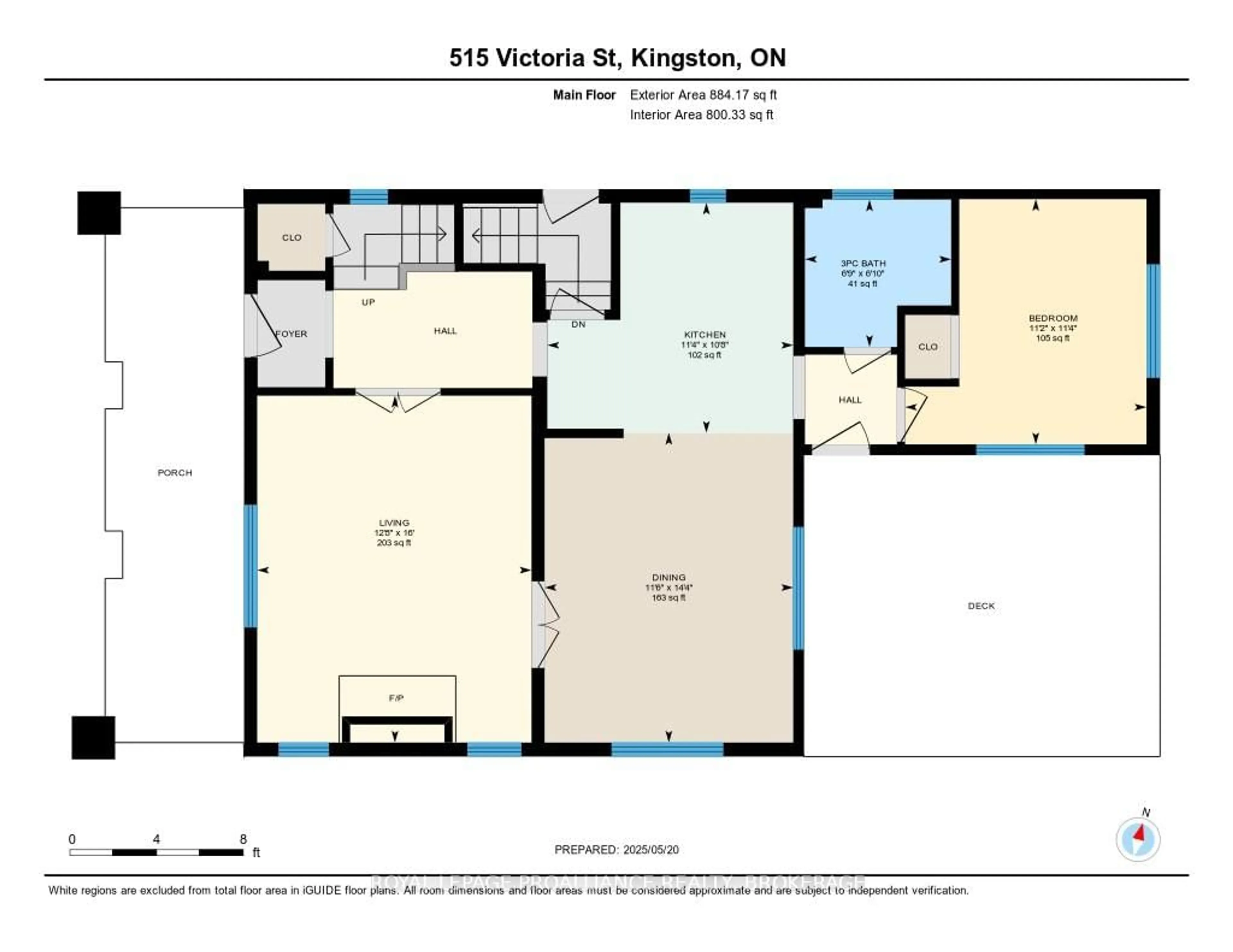 Floor plan for 515 Victoria St, Kingston Ontario K7L 3Z9