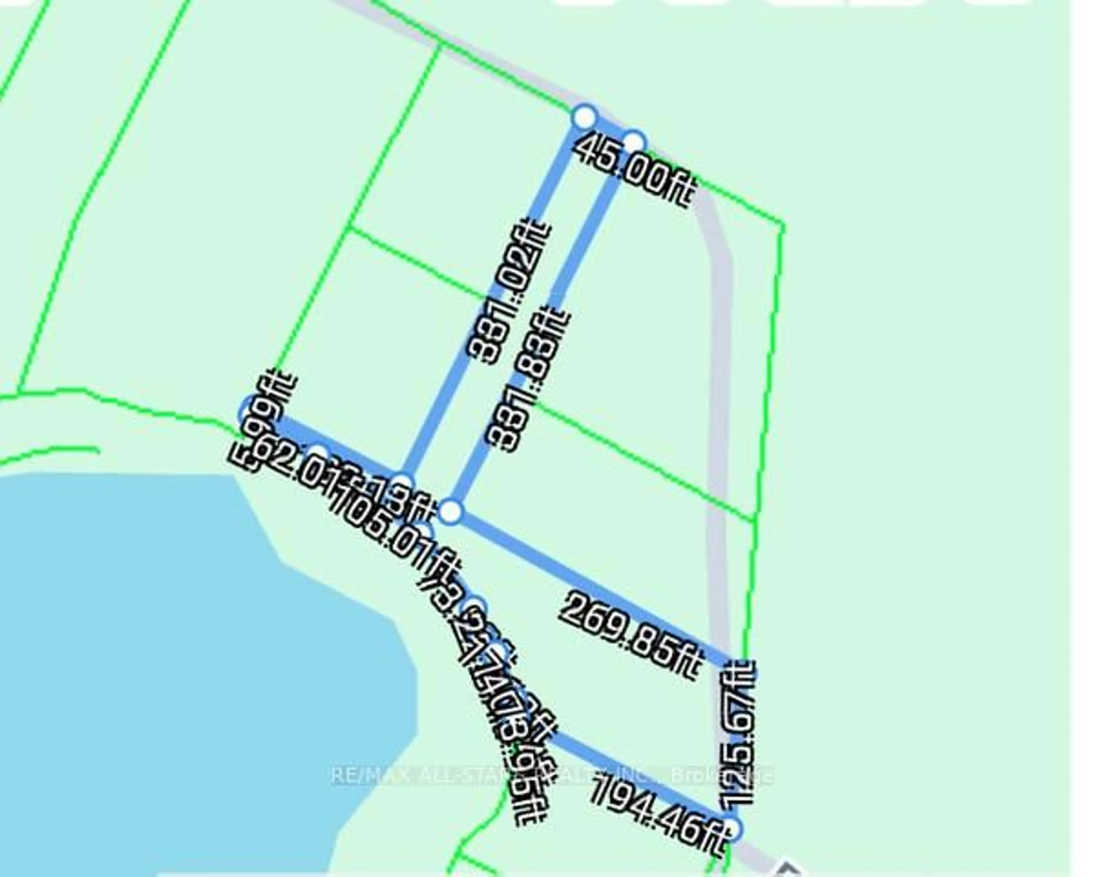 Picture of a map for 1019 Osler Lane, Minden Hills Ontario K0M 2K0
